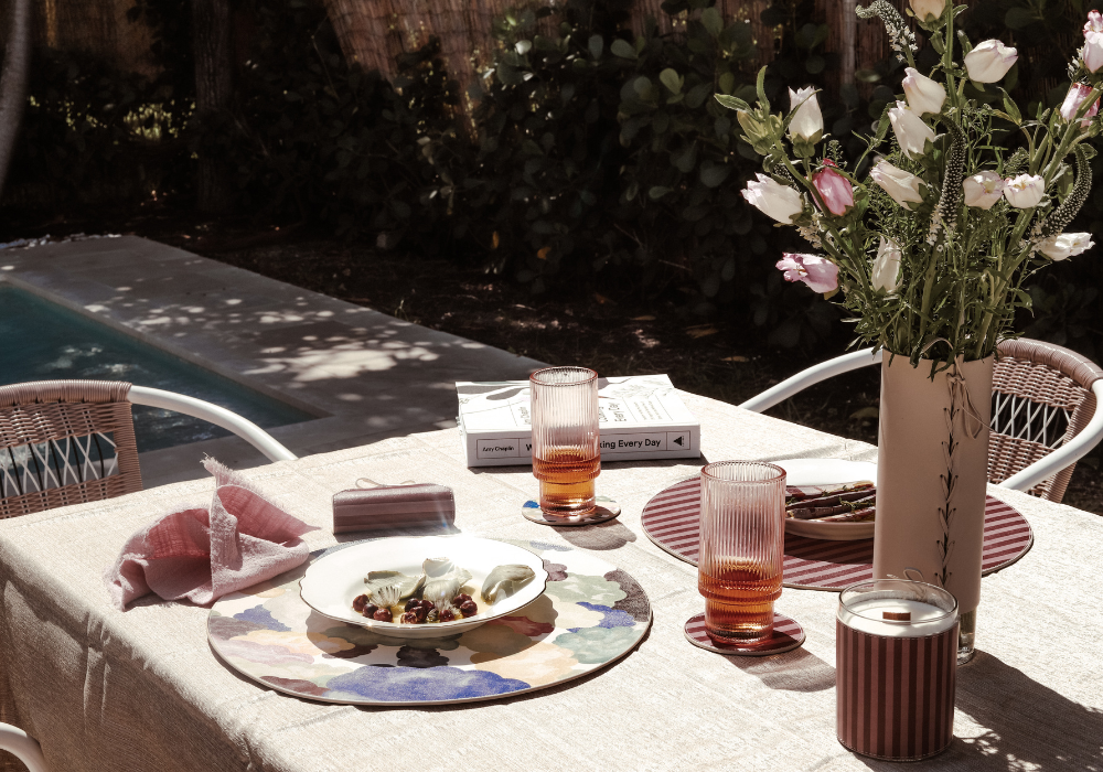 Cherry Napkin Holder Set | Sunset Soiree by Lainy Hedaya