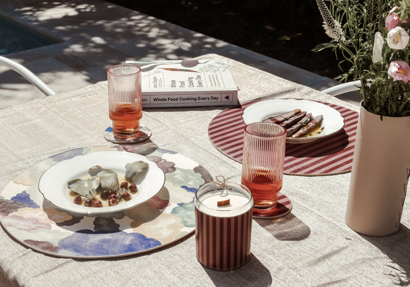 Cherry Placemat | Sunset Soiree by Lainy Hedaya