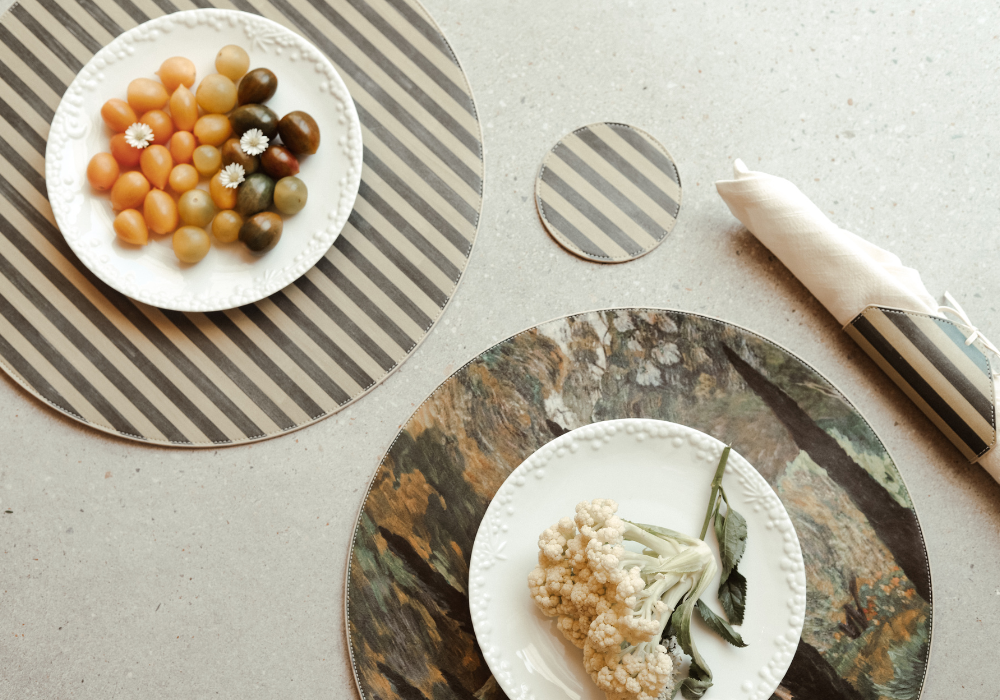 Olive Napkin Holder Set | Sunset Soiree by Lainy Hedaya