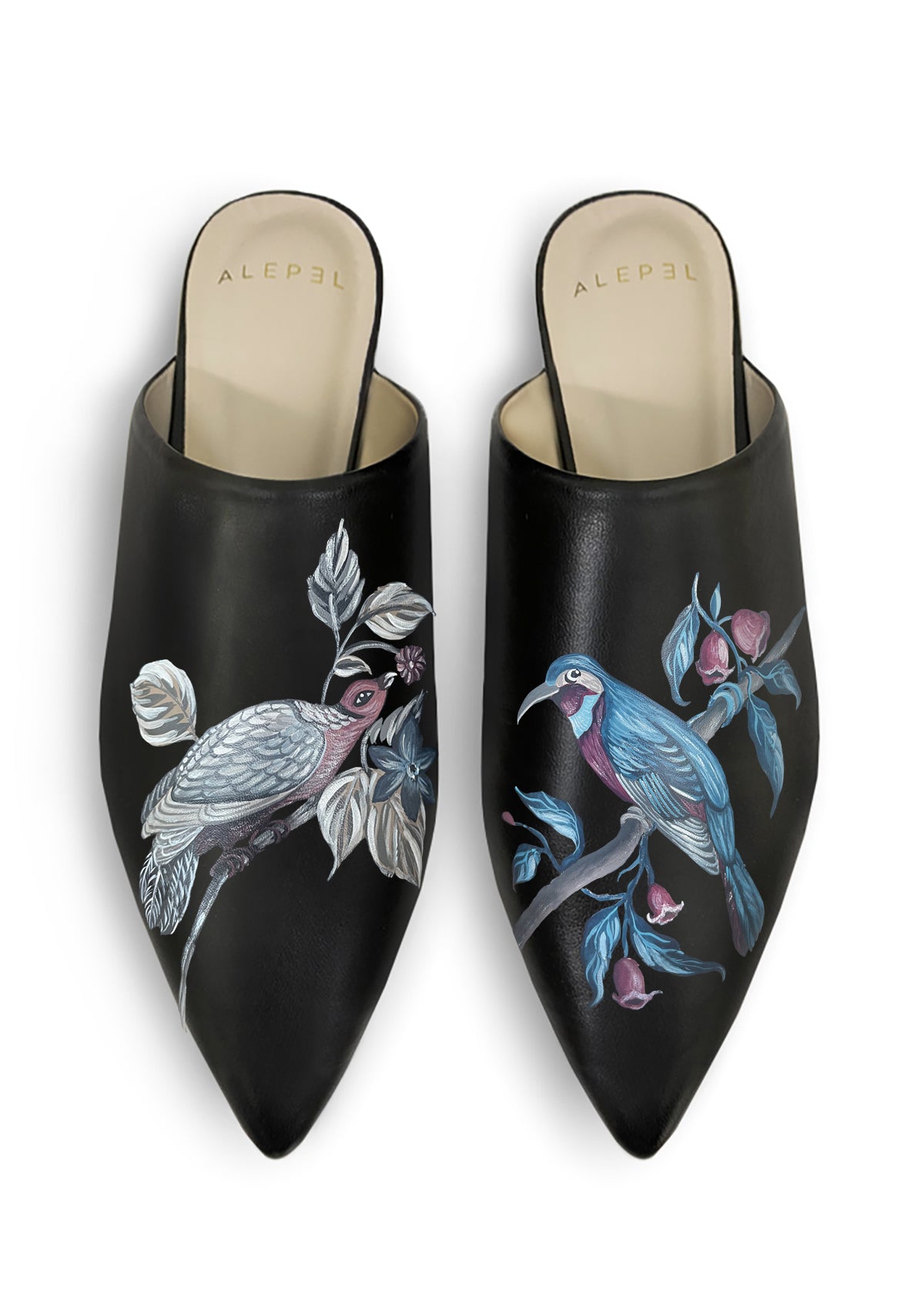 Plum Birds Black Pointe