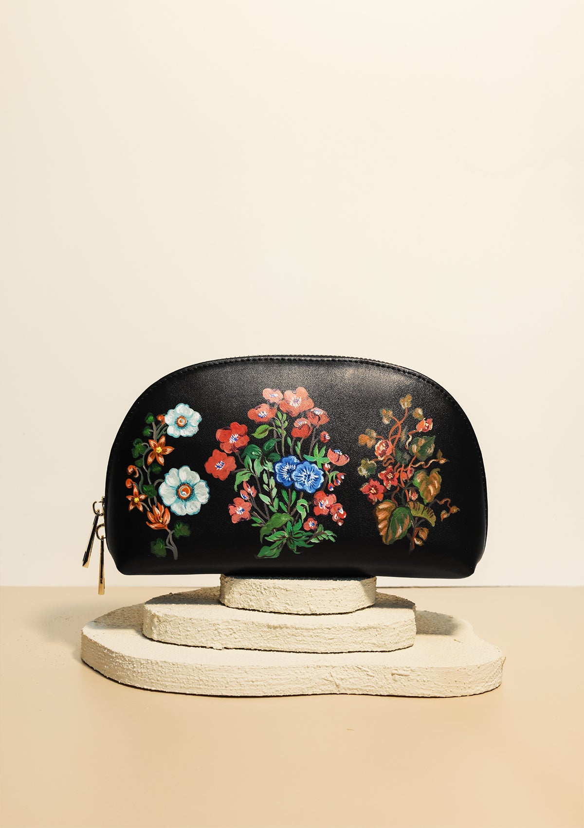 Dreamscape Black Makeup Bag