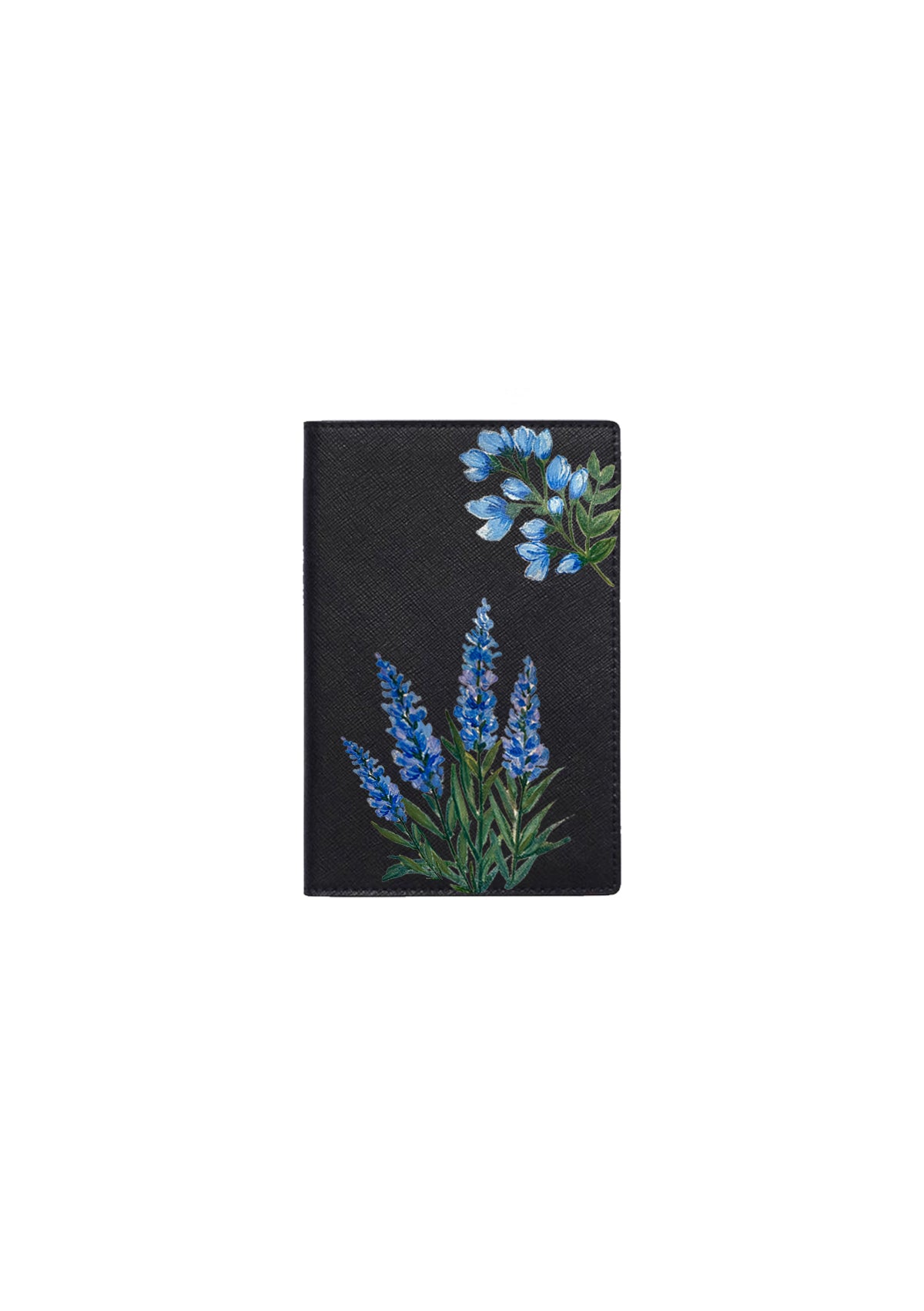 Blue Flowers Passport Holder