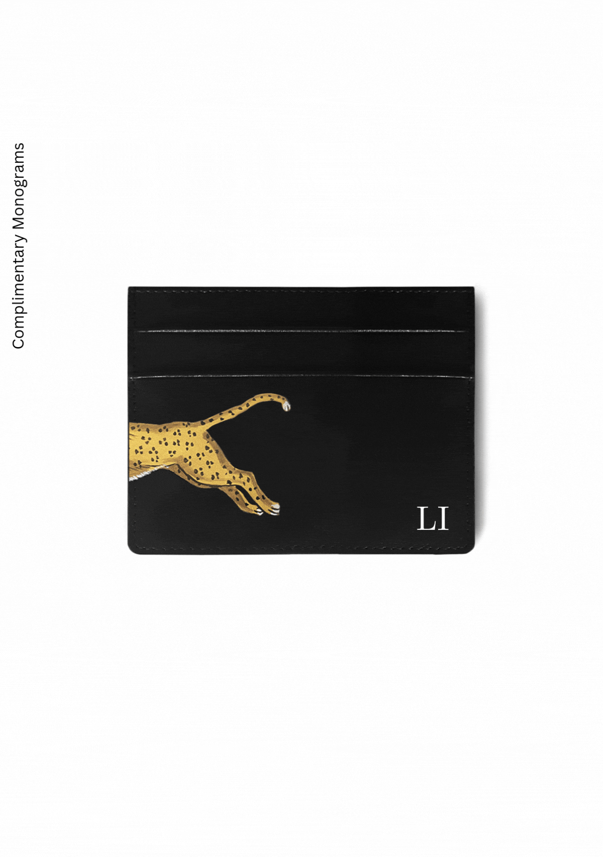 Leopard Black Cardholder