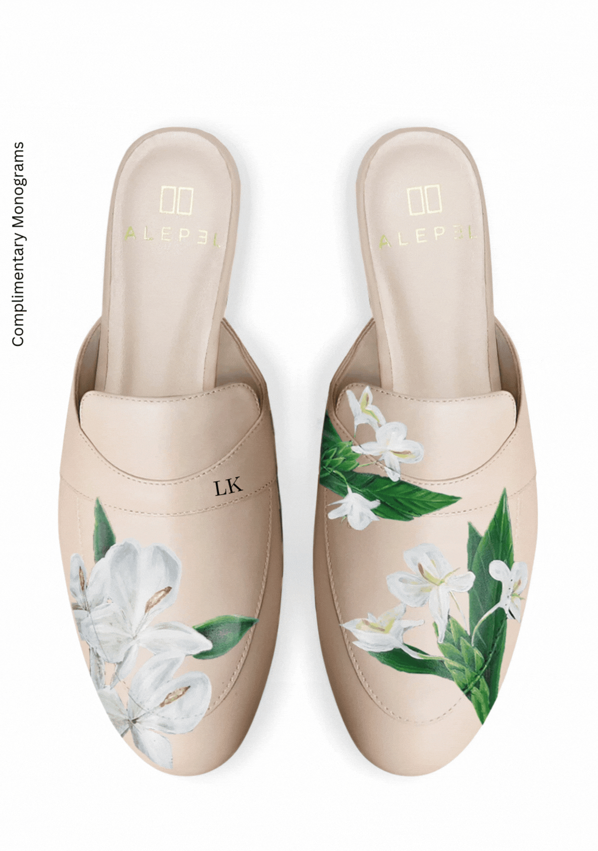 Mariposa Flower Beige Mule