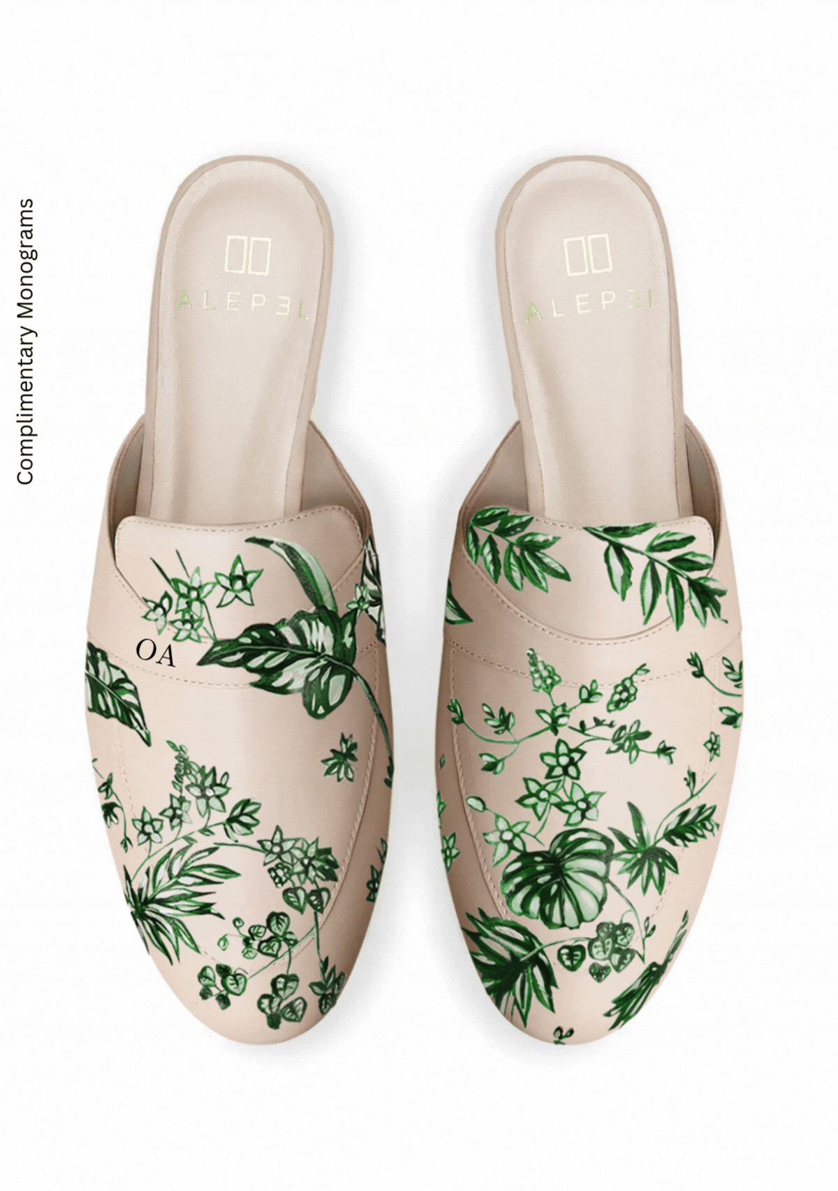 Emerald Jungle Beige Mule