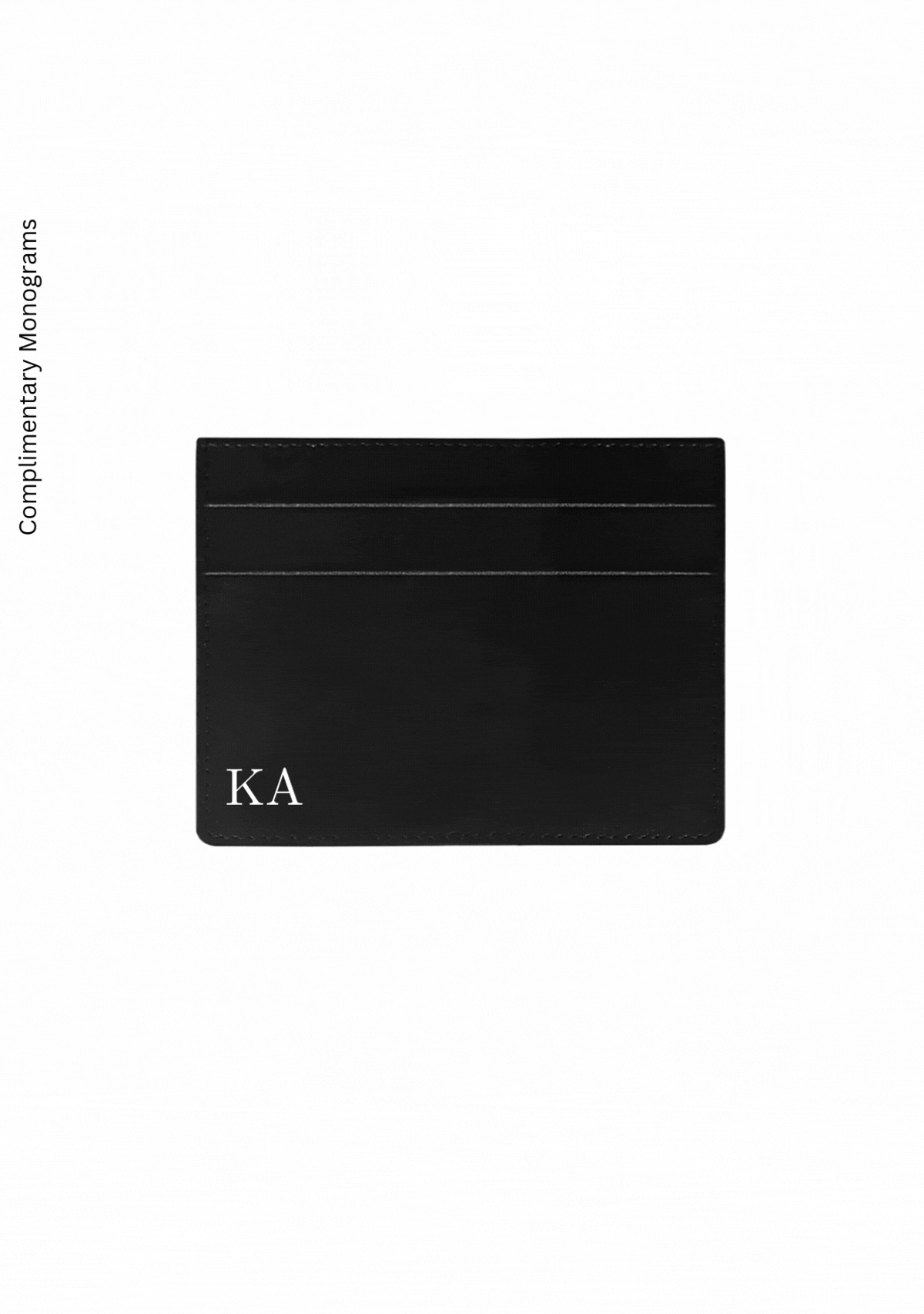Pressed Flowers Black Cardholder