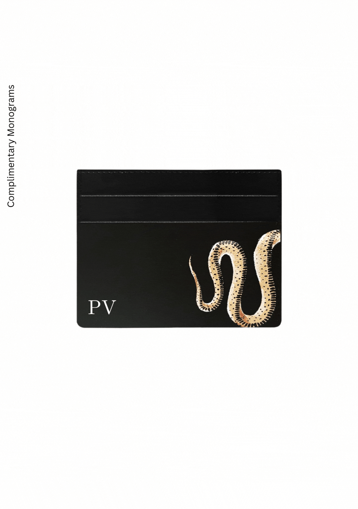 Serpent Black Cardholder