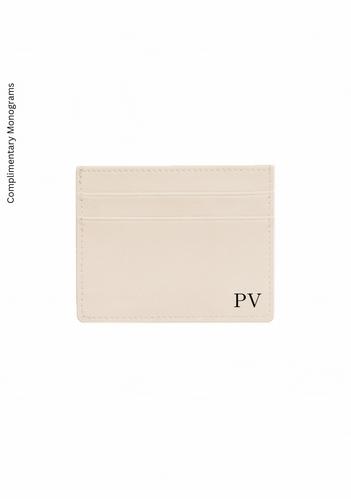 Gold Metallic Bees Beige Cardholder