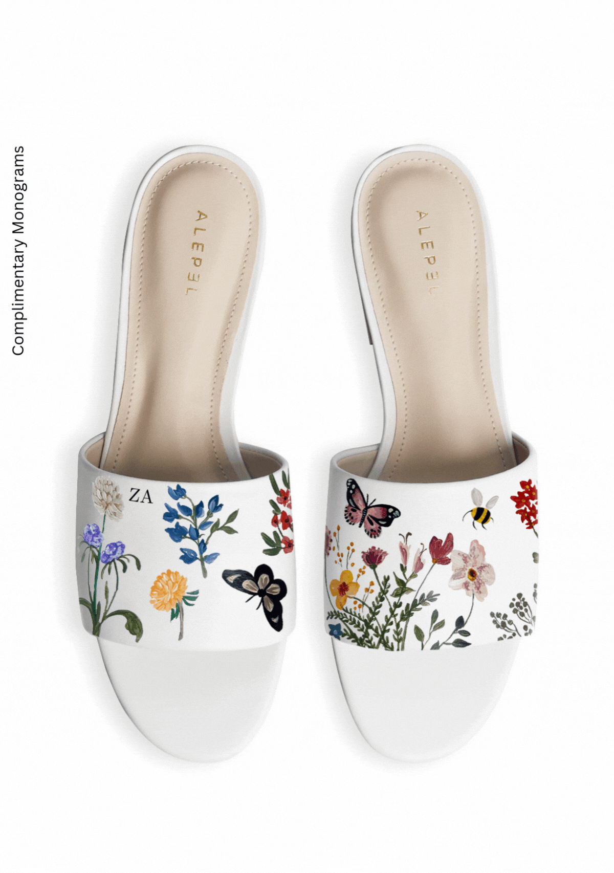 Pressed Flowers White Slide