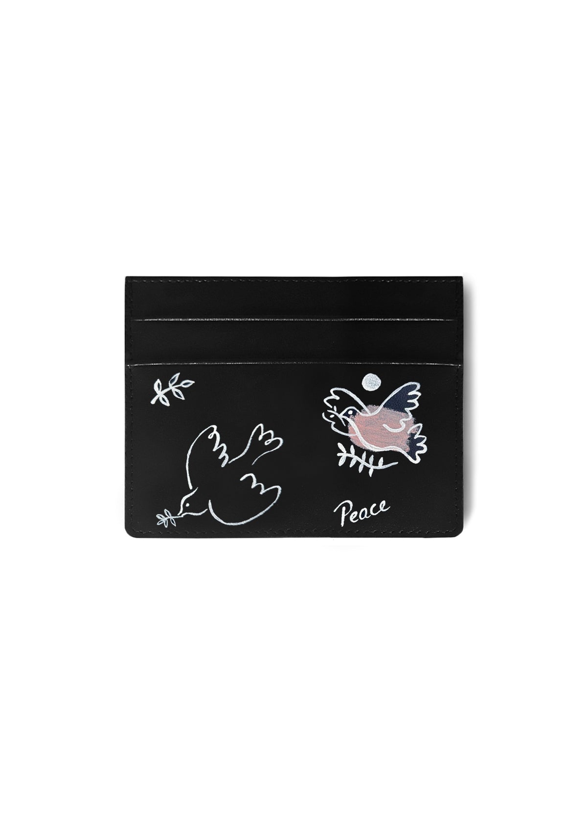 Peace Wings Black Cardholder