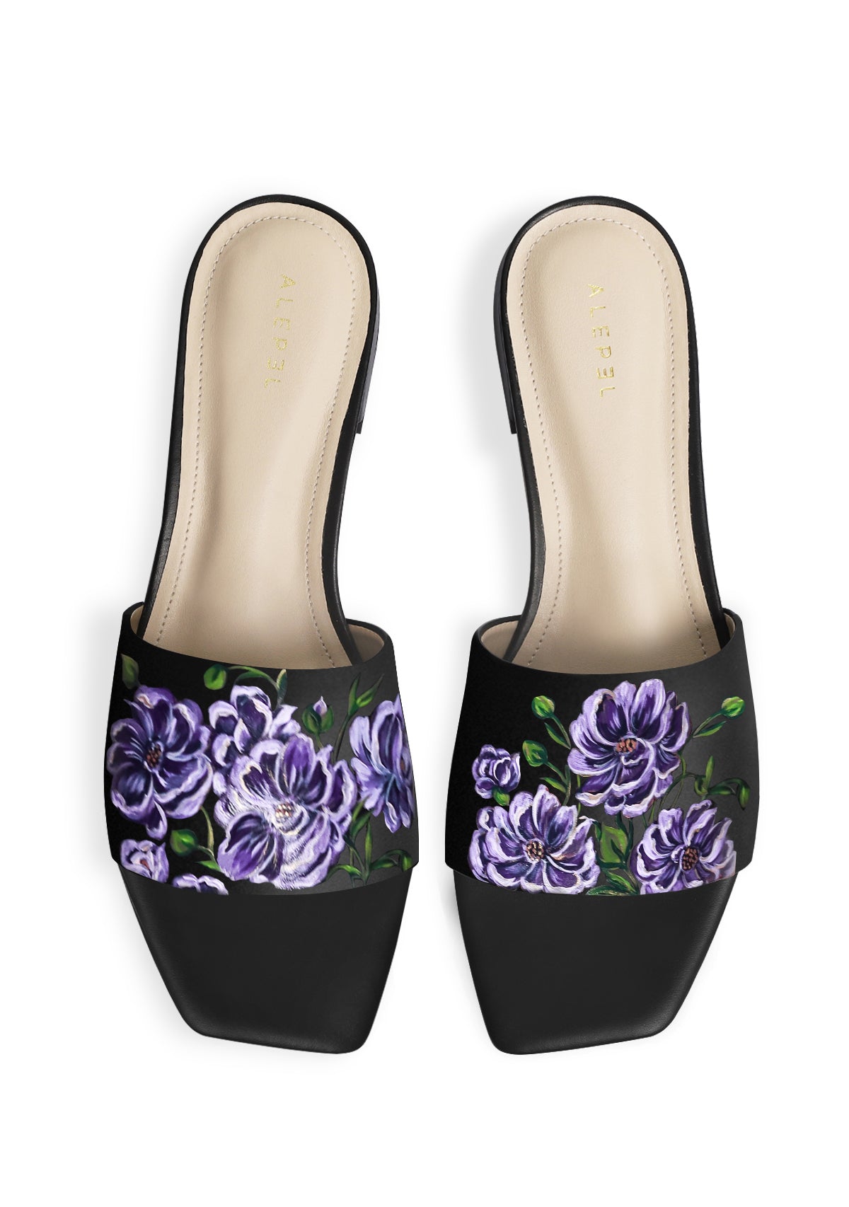 Cosmos Flower Black Square