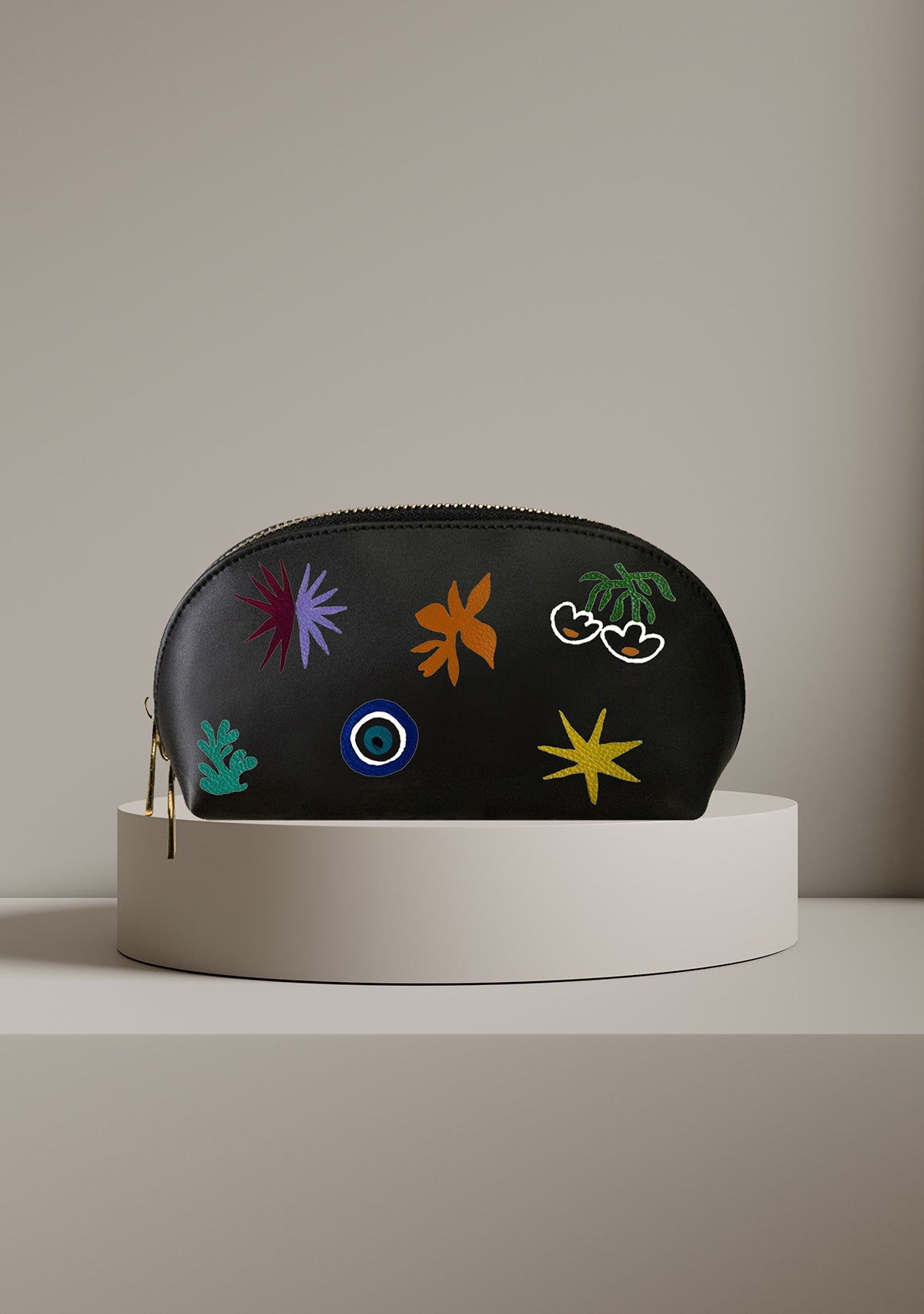 Modern Pieces Black Makeup Bag