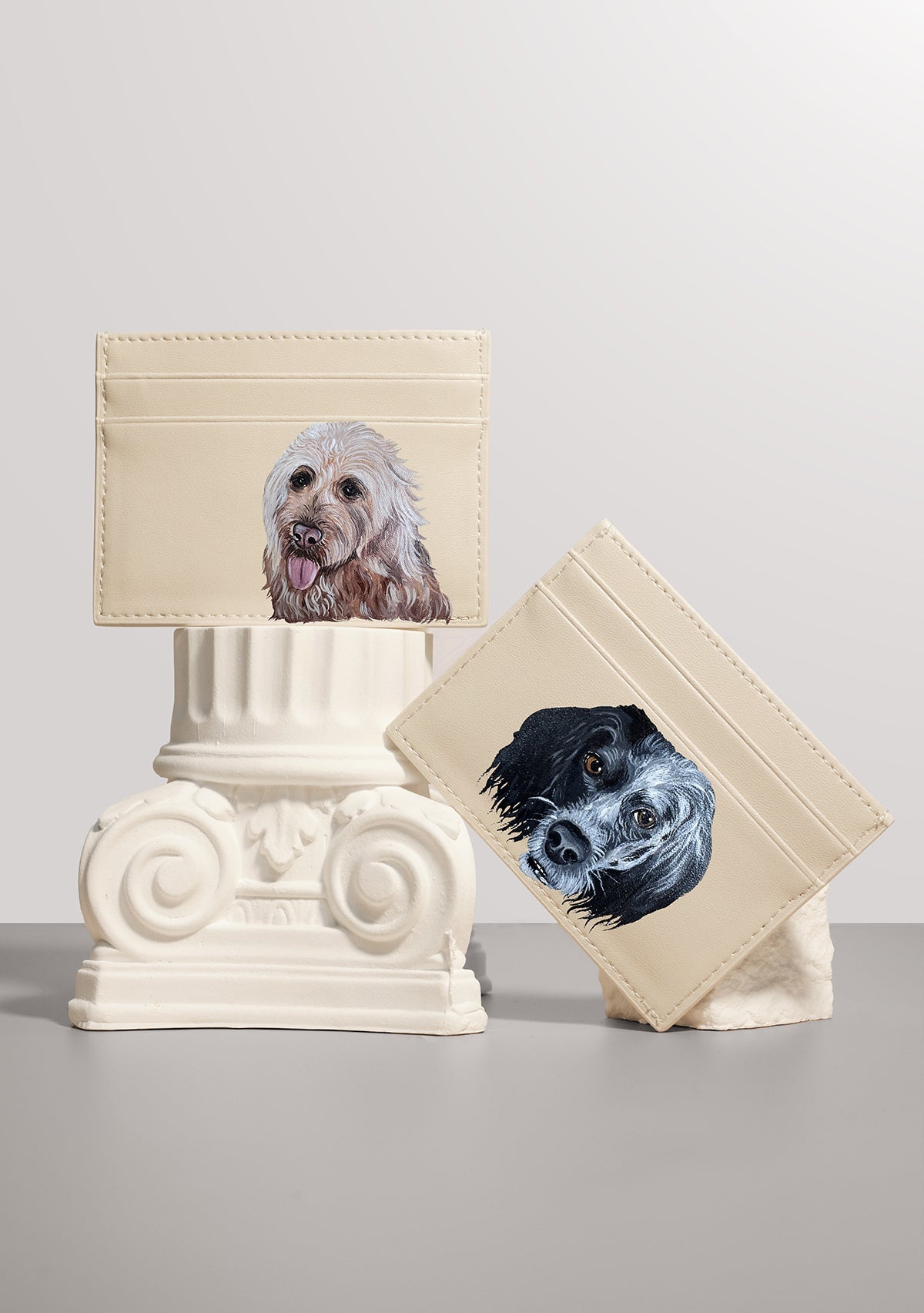 Beige Cardholder Custom Design - ALEPEL