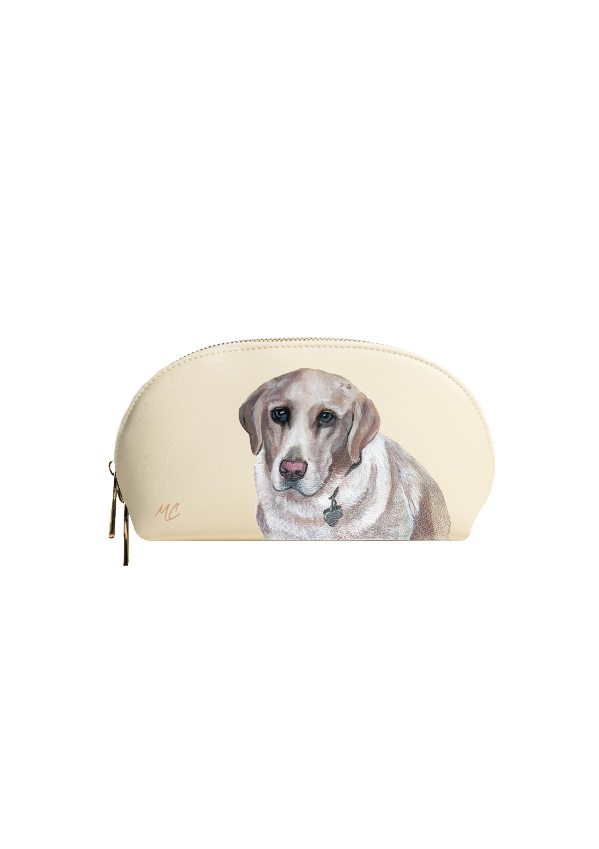 Beige Makeup Bag Custom Design - ALEPEL