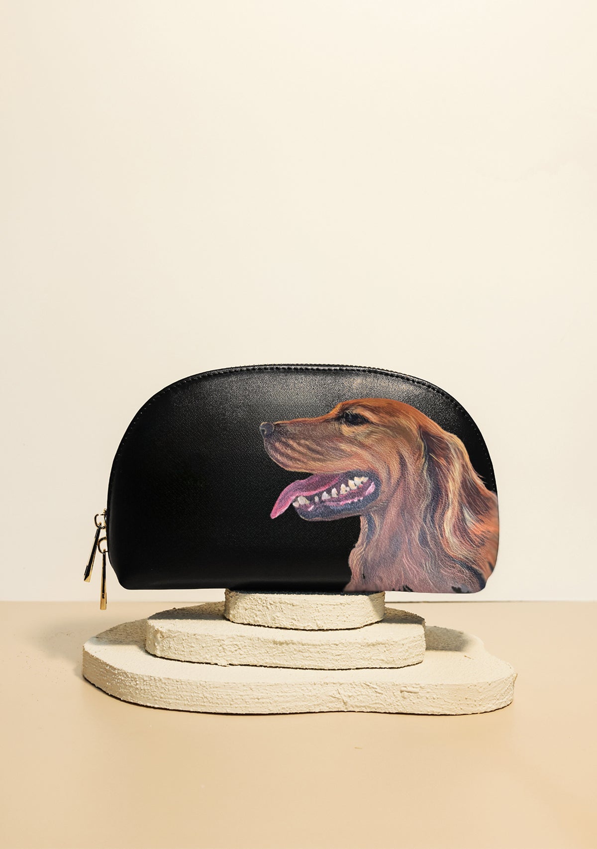 Black Makeup Bag Custom Design - ALEPEL
