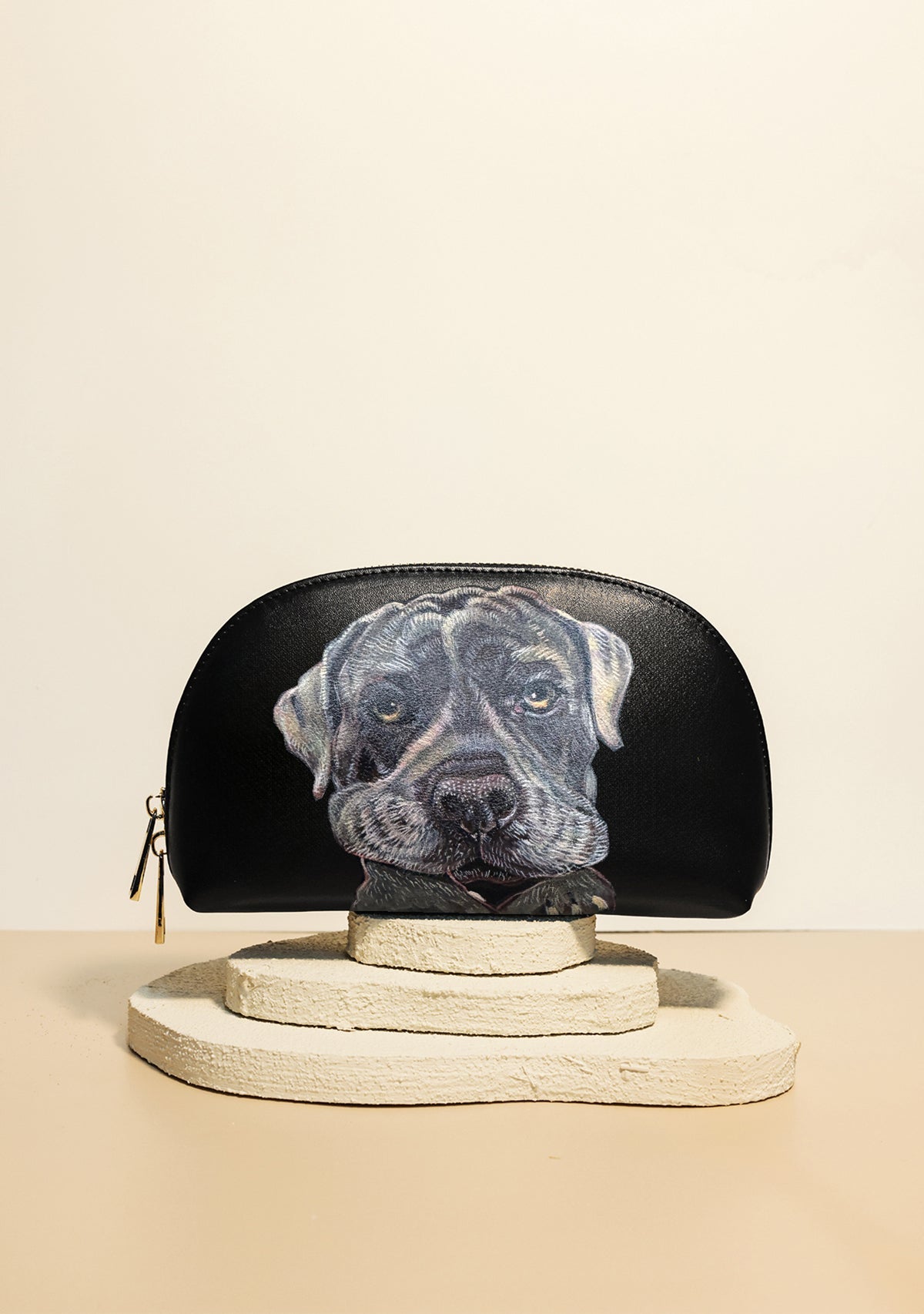 Black Makeup Bag Custom Design - ALEPEL