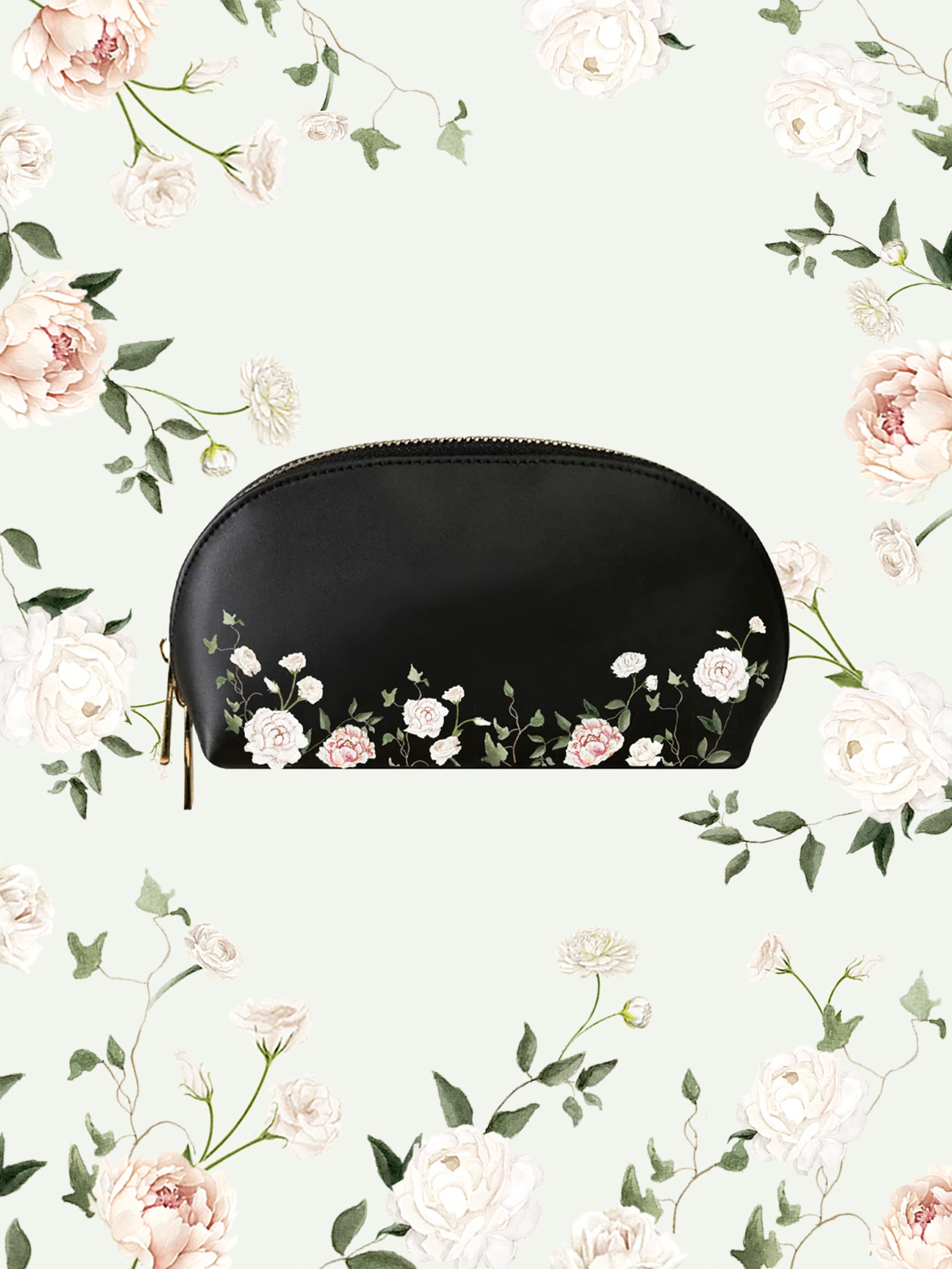 Blush Black Makeup Bag | Bridal by Emily Mayne Studio x ALEPEL - ALEPEL