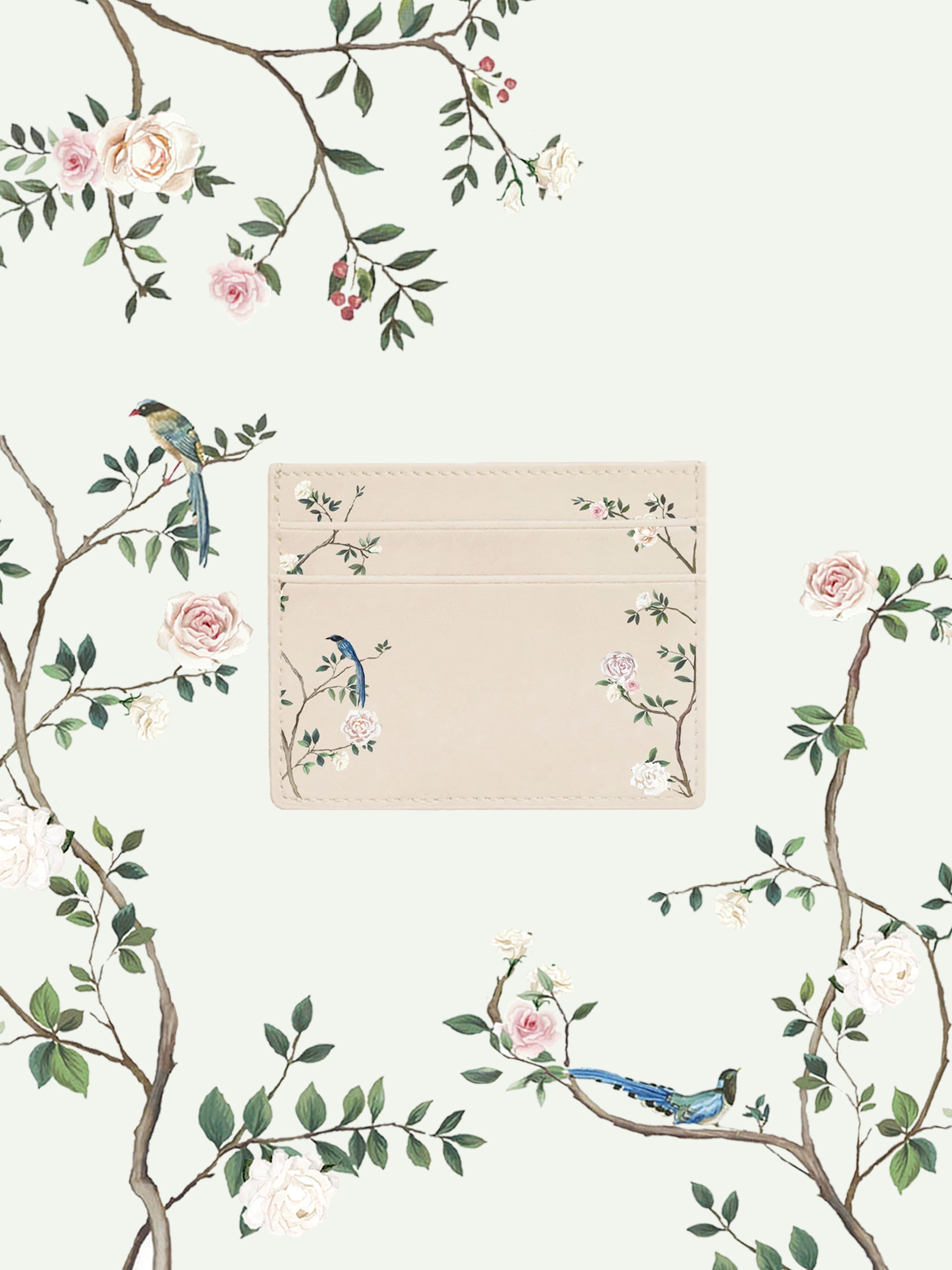 Chinoiserie Beige Cardholder | Bridal by Emily Mayne Studio x ALEPEL - ALEPEL