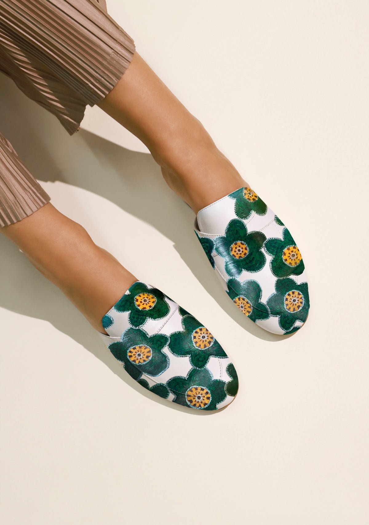 Crochet White Mule - ALEPEL