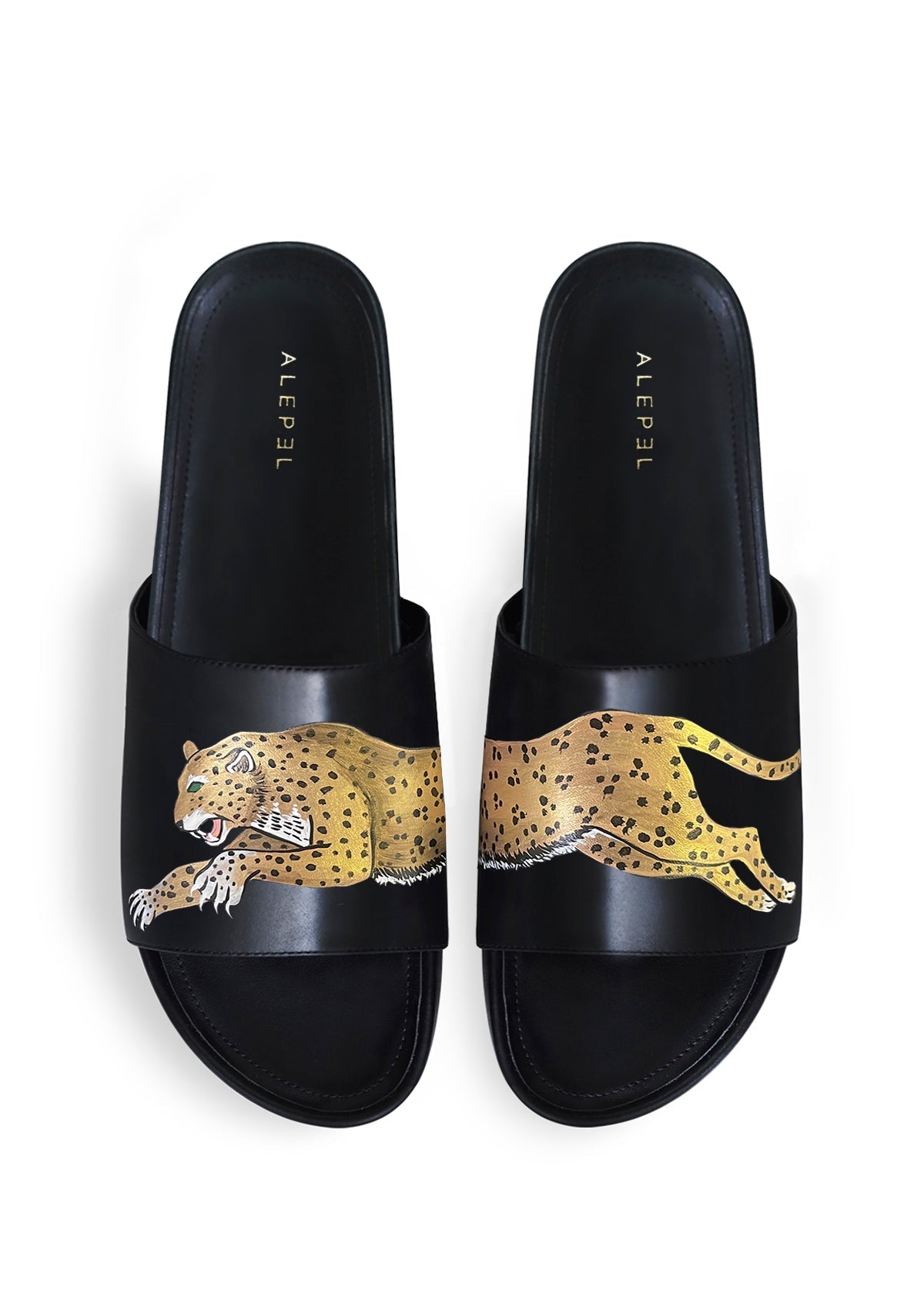 Leopard Black Slip On - ALEPEL
