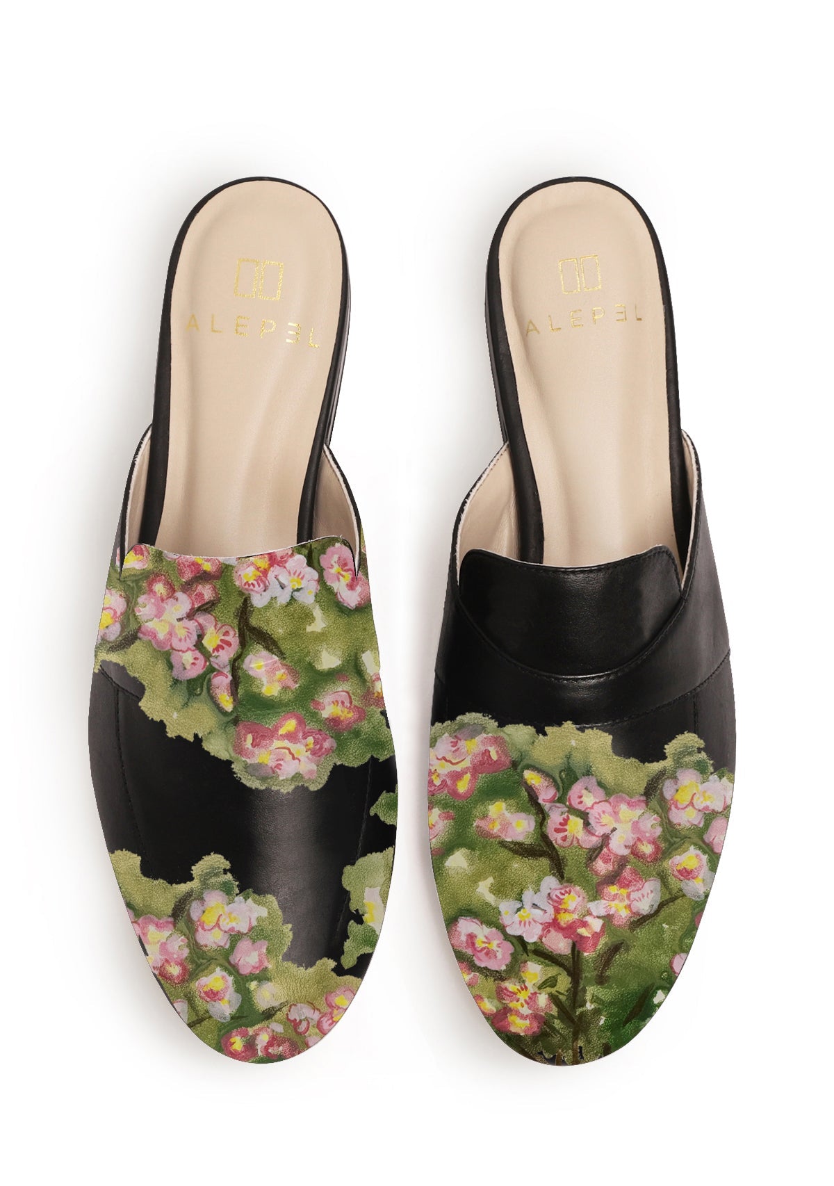 Magnolia Black Mule - ALEPEL