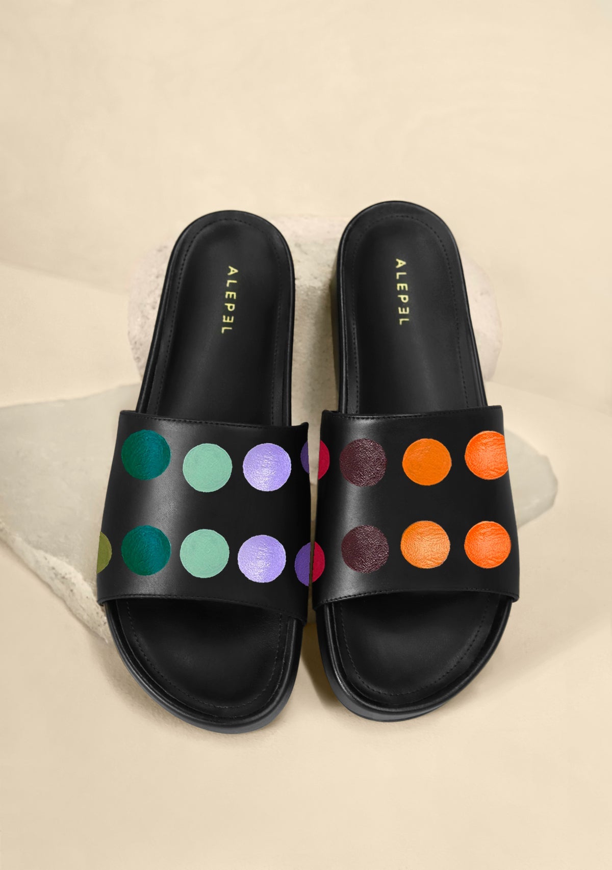 Painter's Palette Black Slip On - ALEPEL