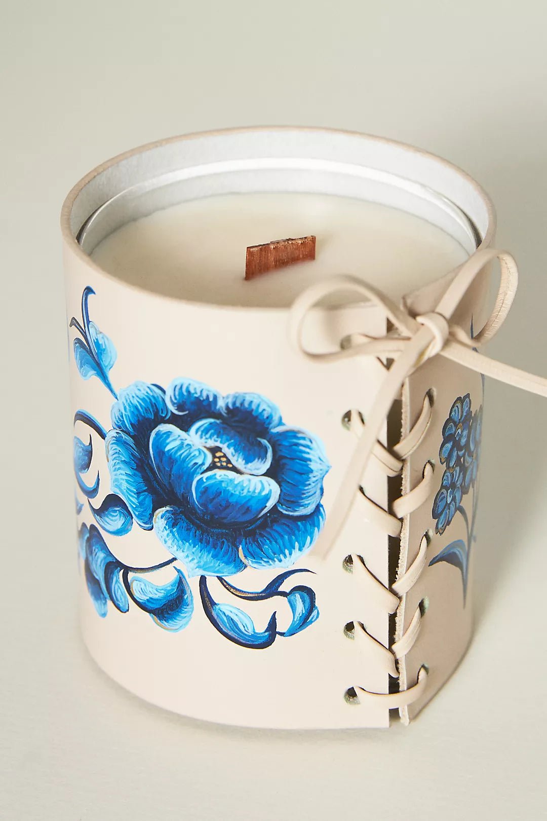 Parisian Flowers Beige Candle - ALEPEL