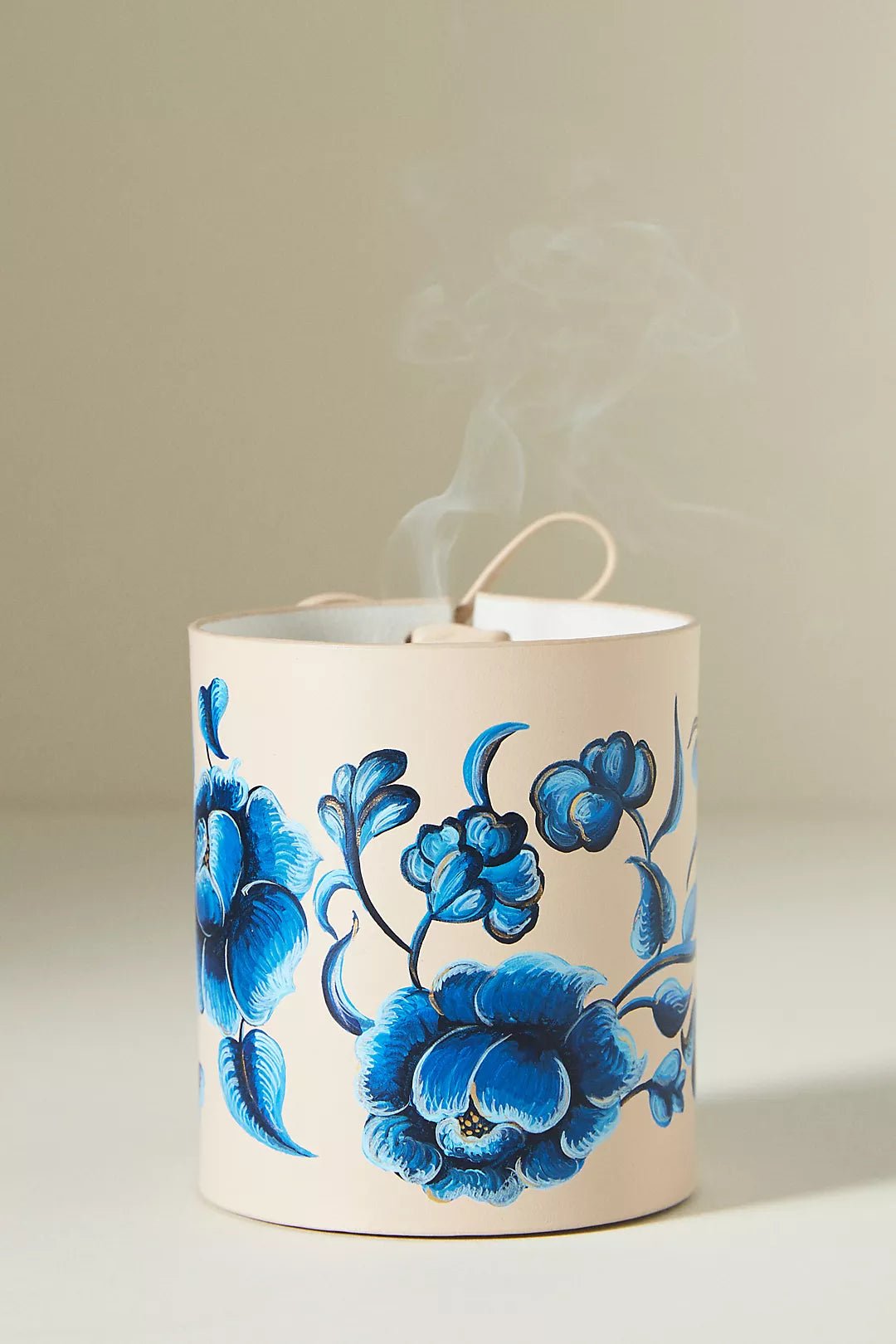 Parisian Flowers Beige Candle - ALEPEL