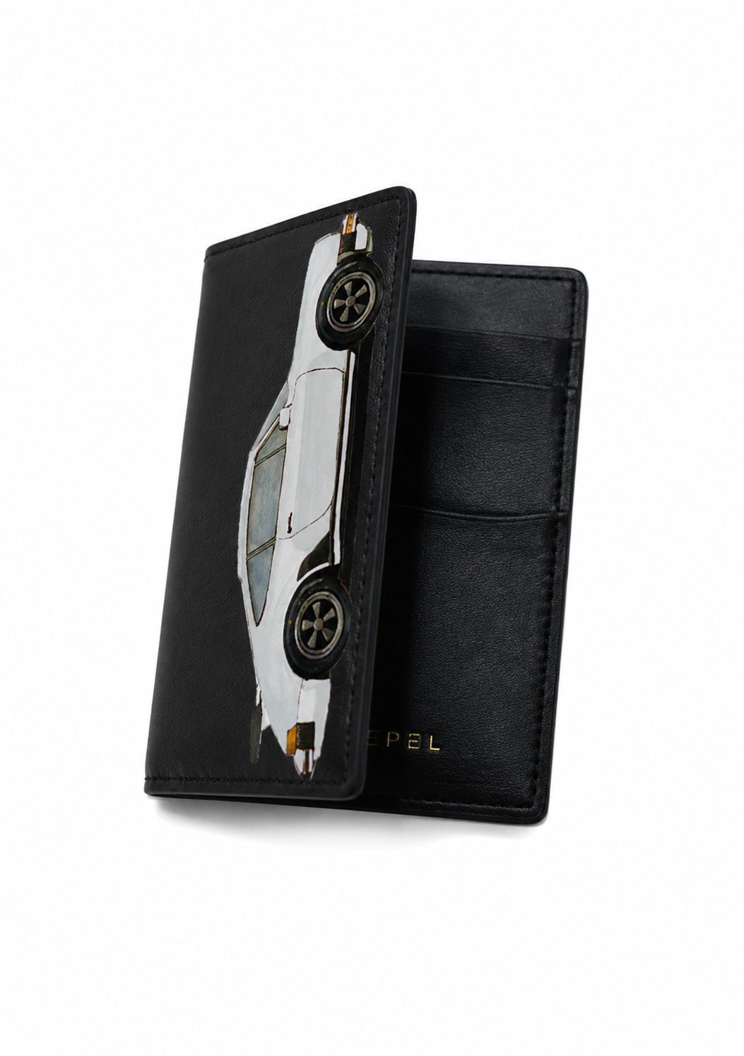 Turbo Black Bifold Wallet - ALEPEL