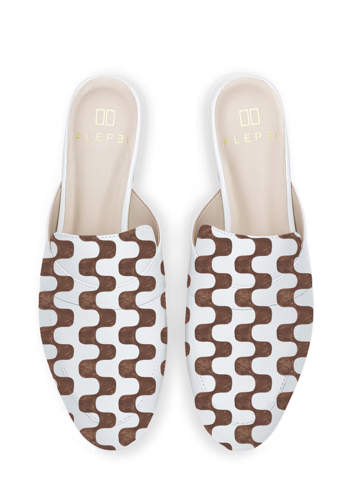 Warm Retro White Mule - ALEPEL