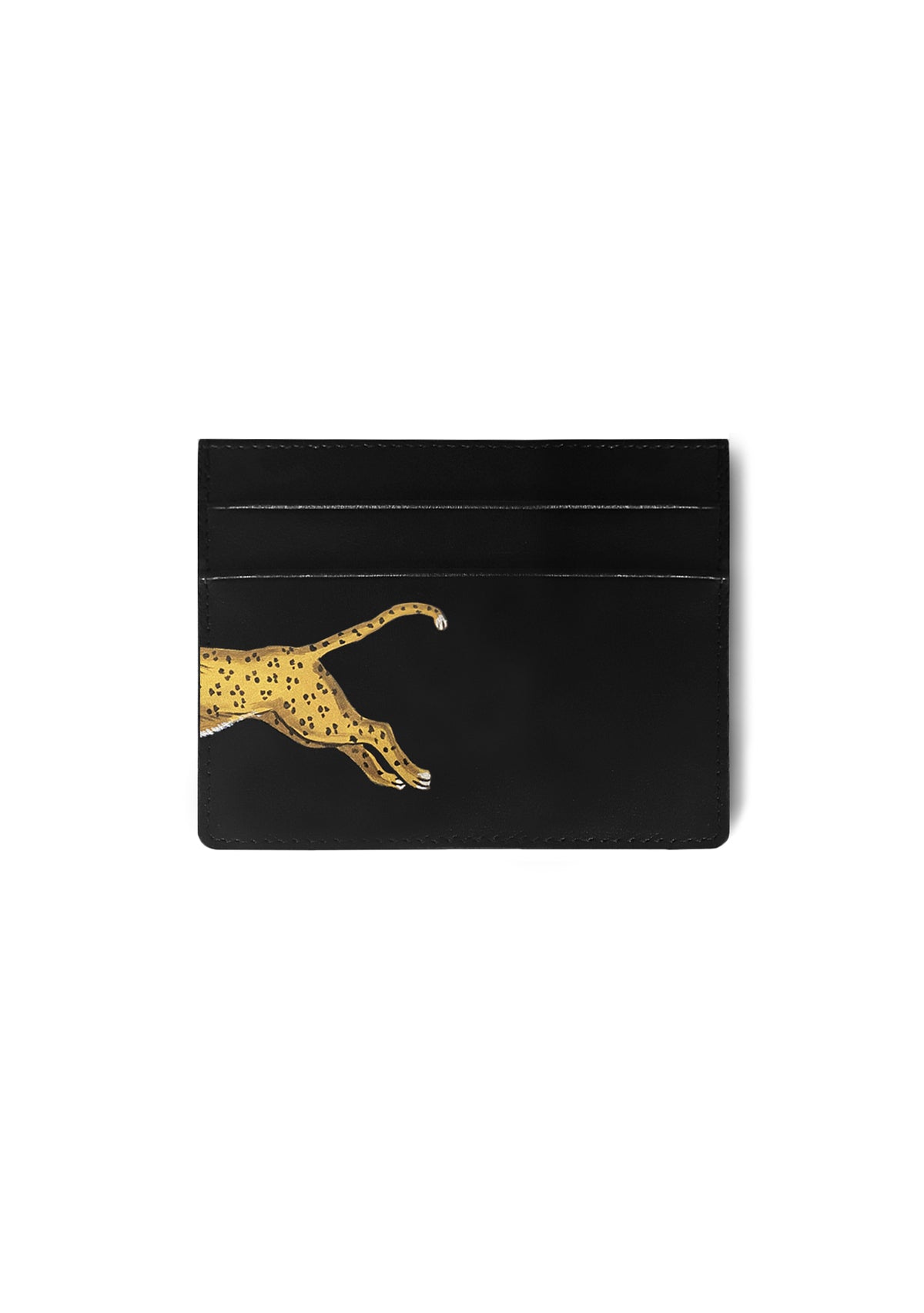 Leopard Black Cardholder