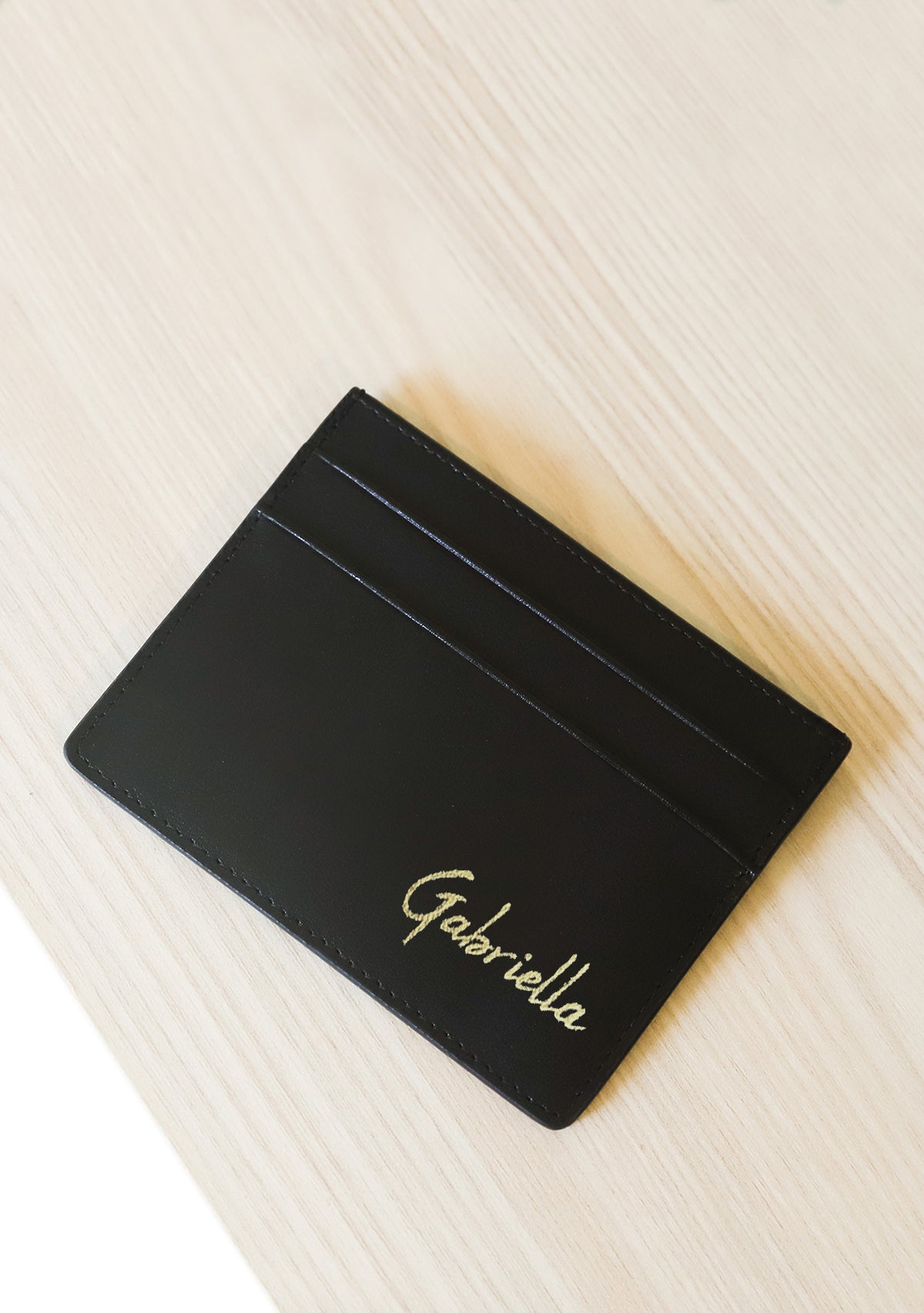 Bridal Bouquet Black Cardholder