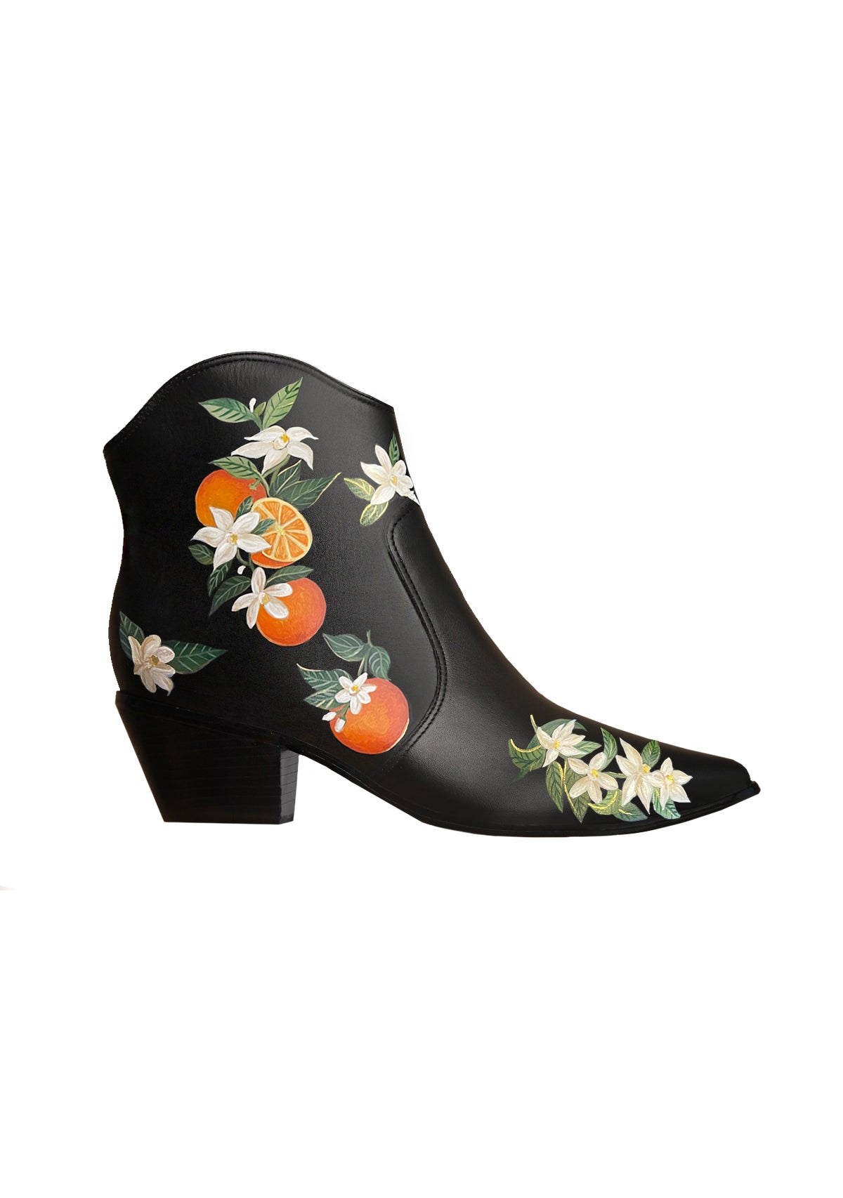 Black Cowboy Boot Custom Design