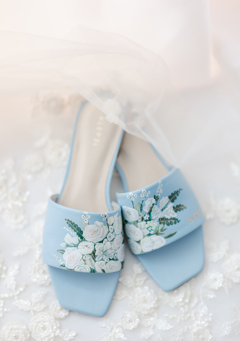 Bridal Bouquet Blue Square