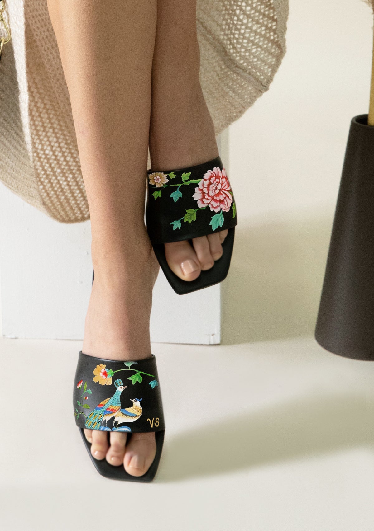 English Porcelain Black Square