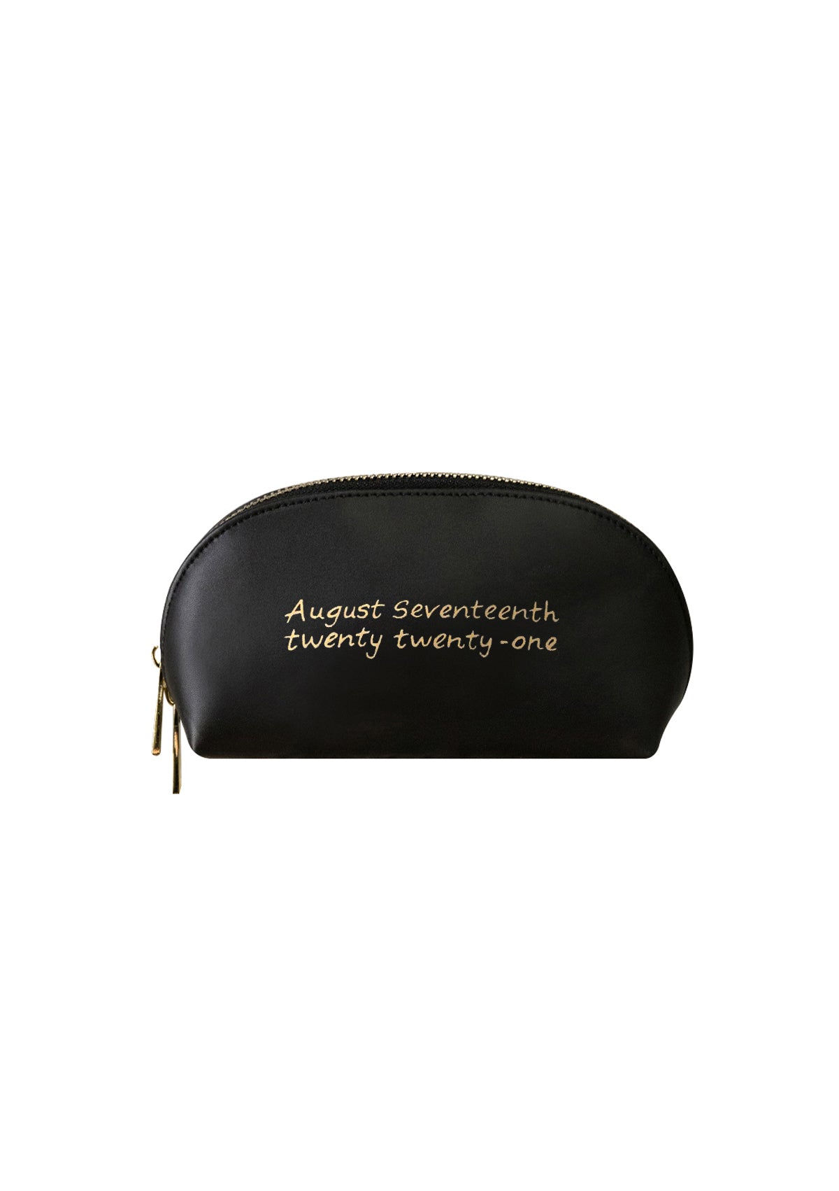 Bridal Bouquet Black Makeup Bag