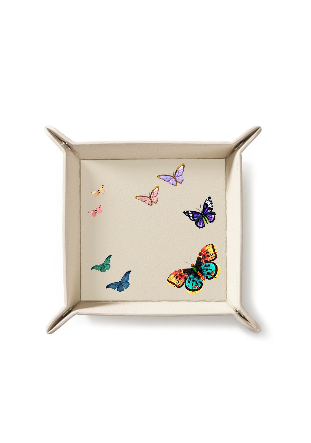 Butterflies Beige Tray