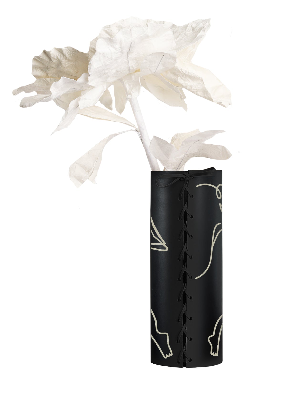 Carrie Black Vase