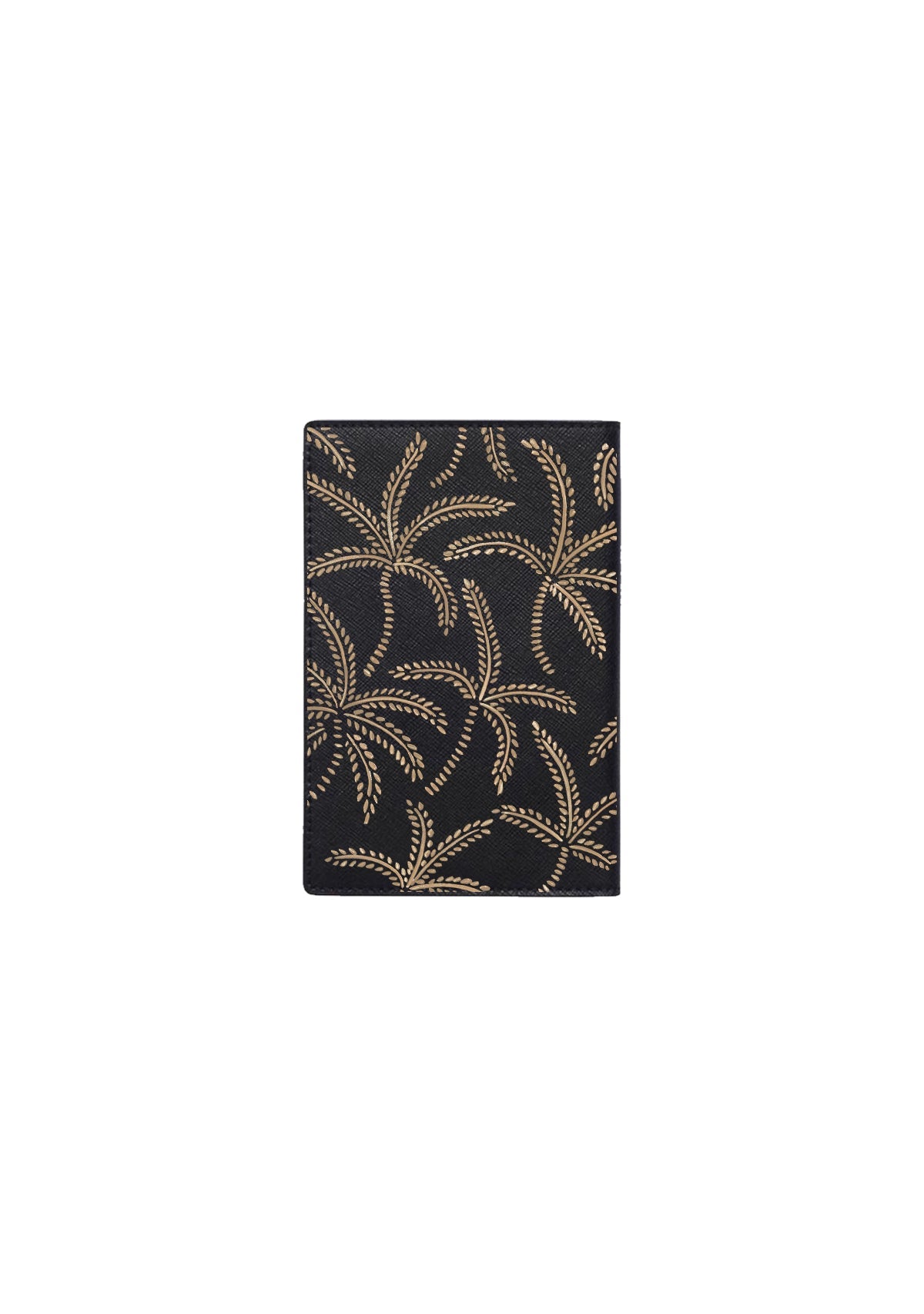 Beige Abstract Palms Passport Holder - ALEPEL