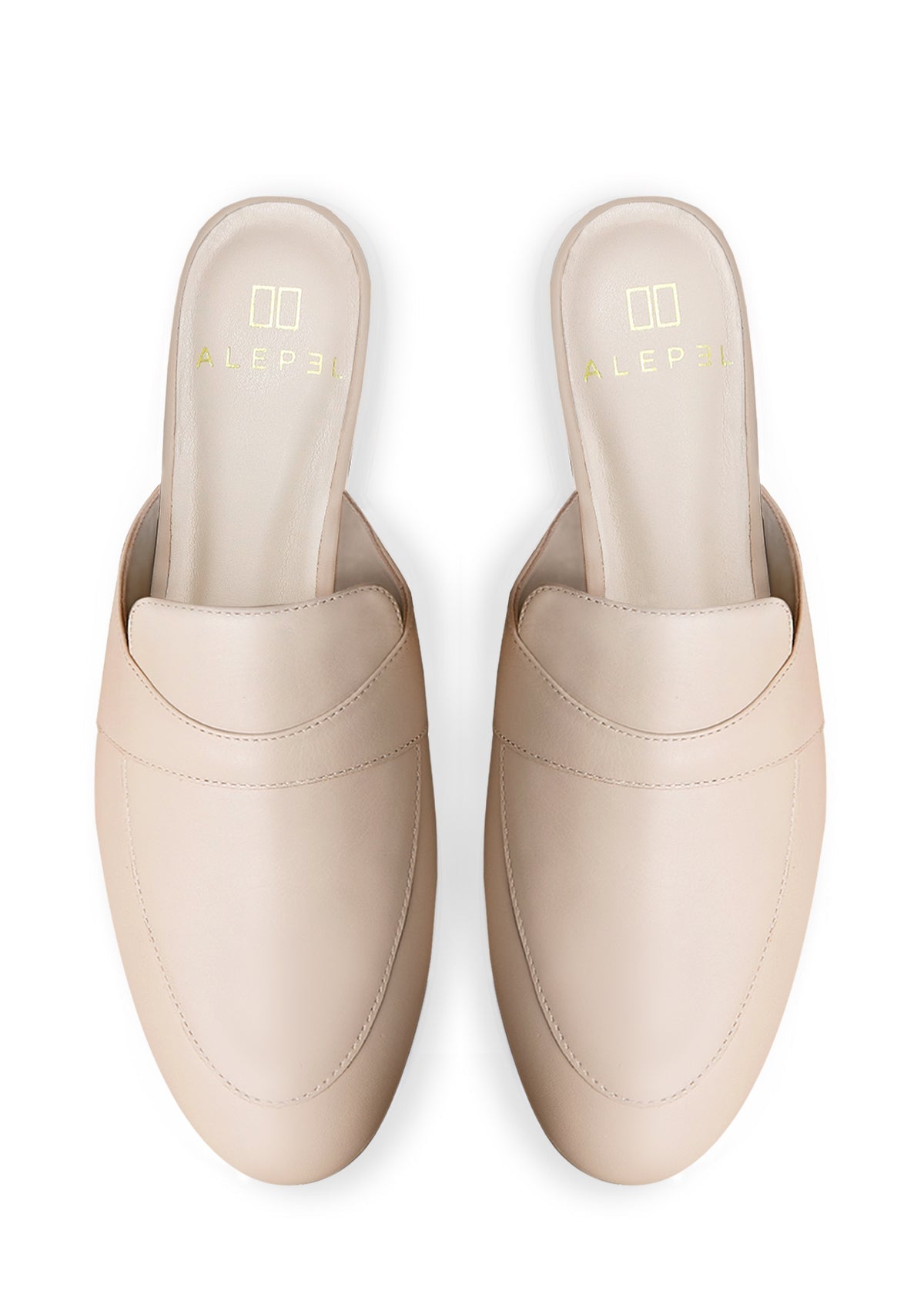 Beige Mule Custom Design - ALEPEL