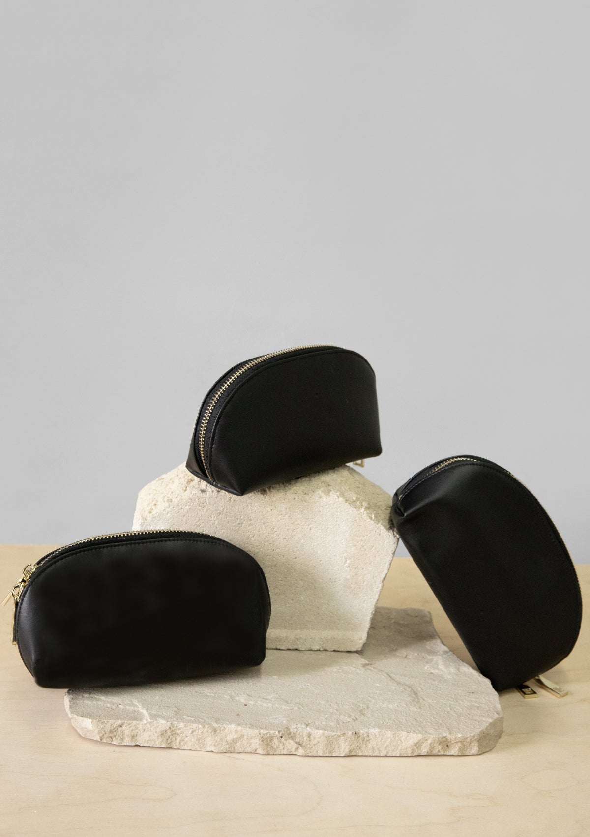 Black Makeup Bag Custom Design - ALEPEL