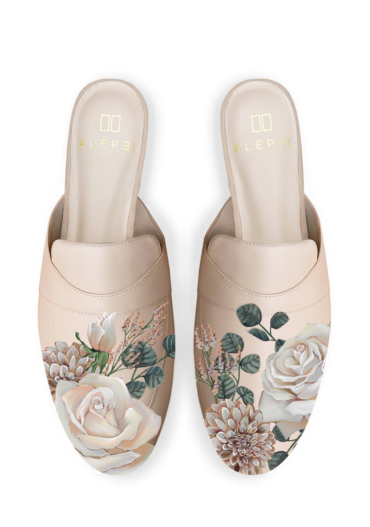 Bridal Bouquet Beige Mule - ALEPEL