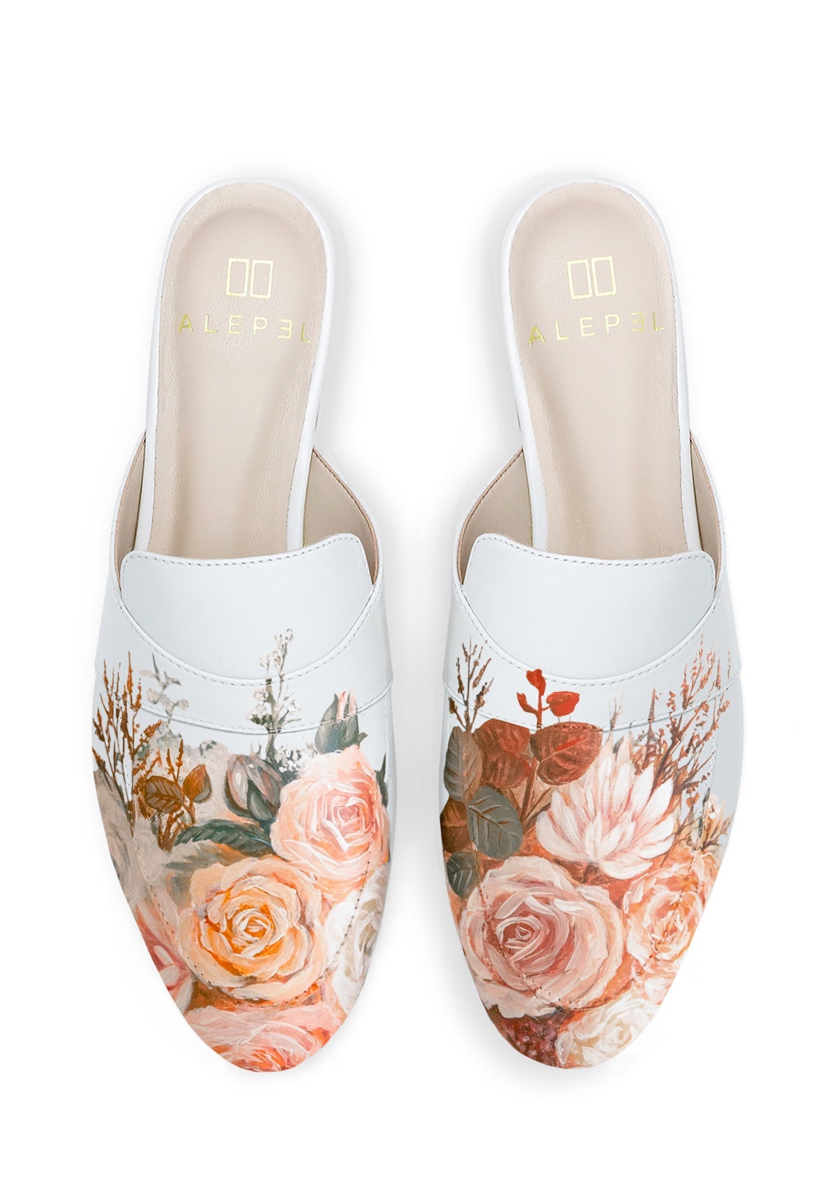 Bridal Bouquet White Mule - ALEPEL