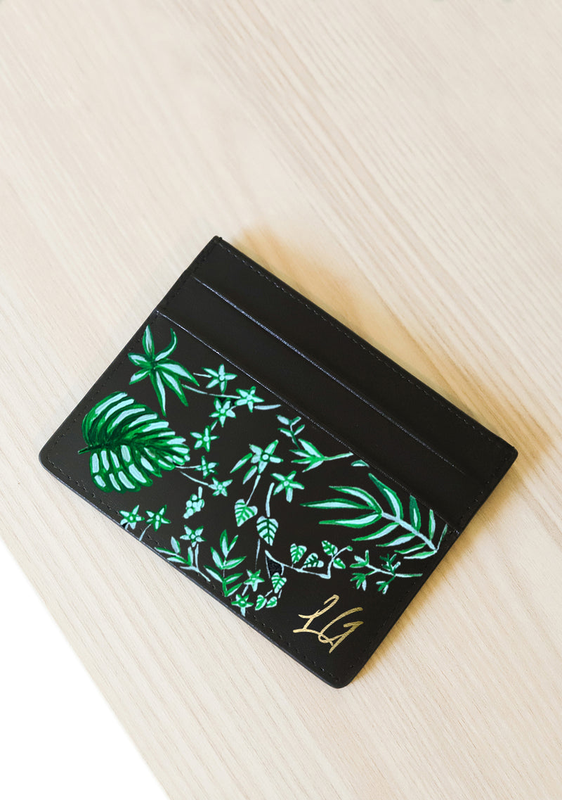 Emerald Jungle Black Cardholder