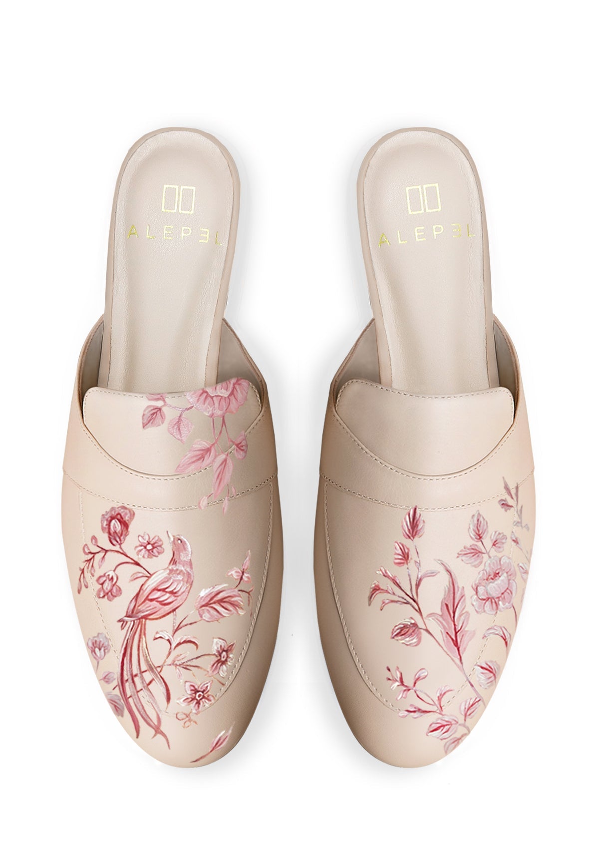 Eden Garden Beige Mule - ALEPEL