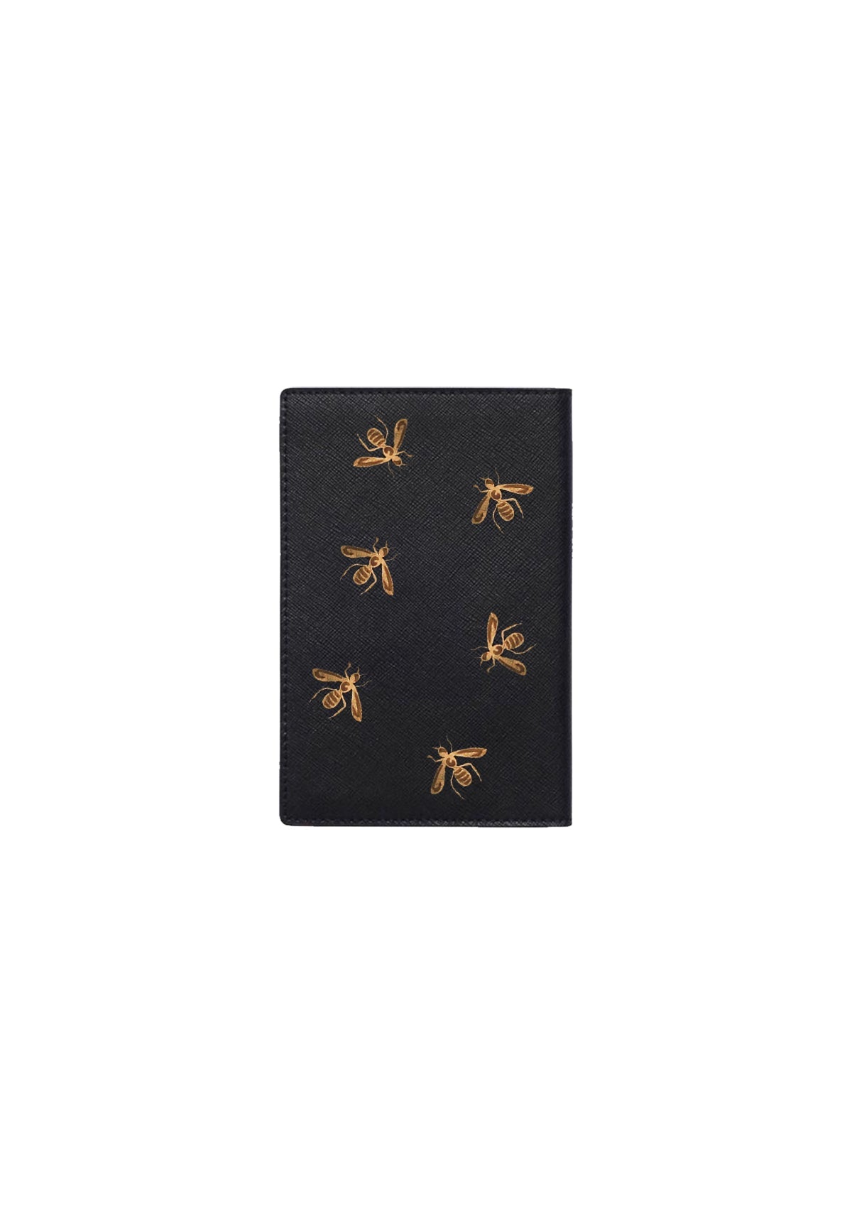 Gold Metallic Bees Passport Holder - ALEPEL