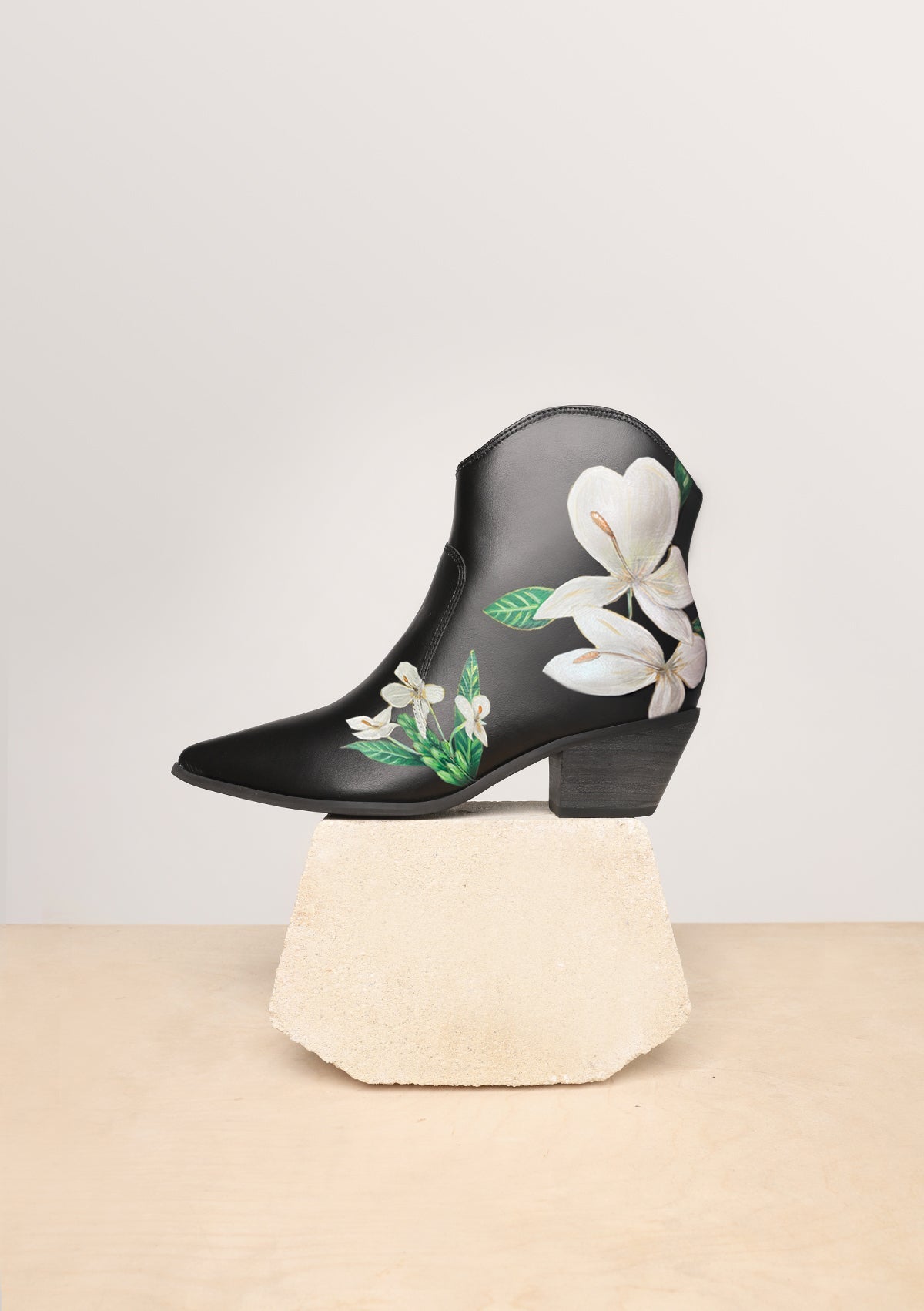 Mariposa Black Cowboy Boot - ALEPEL