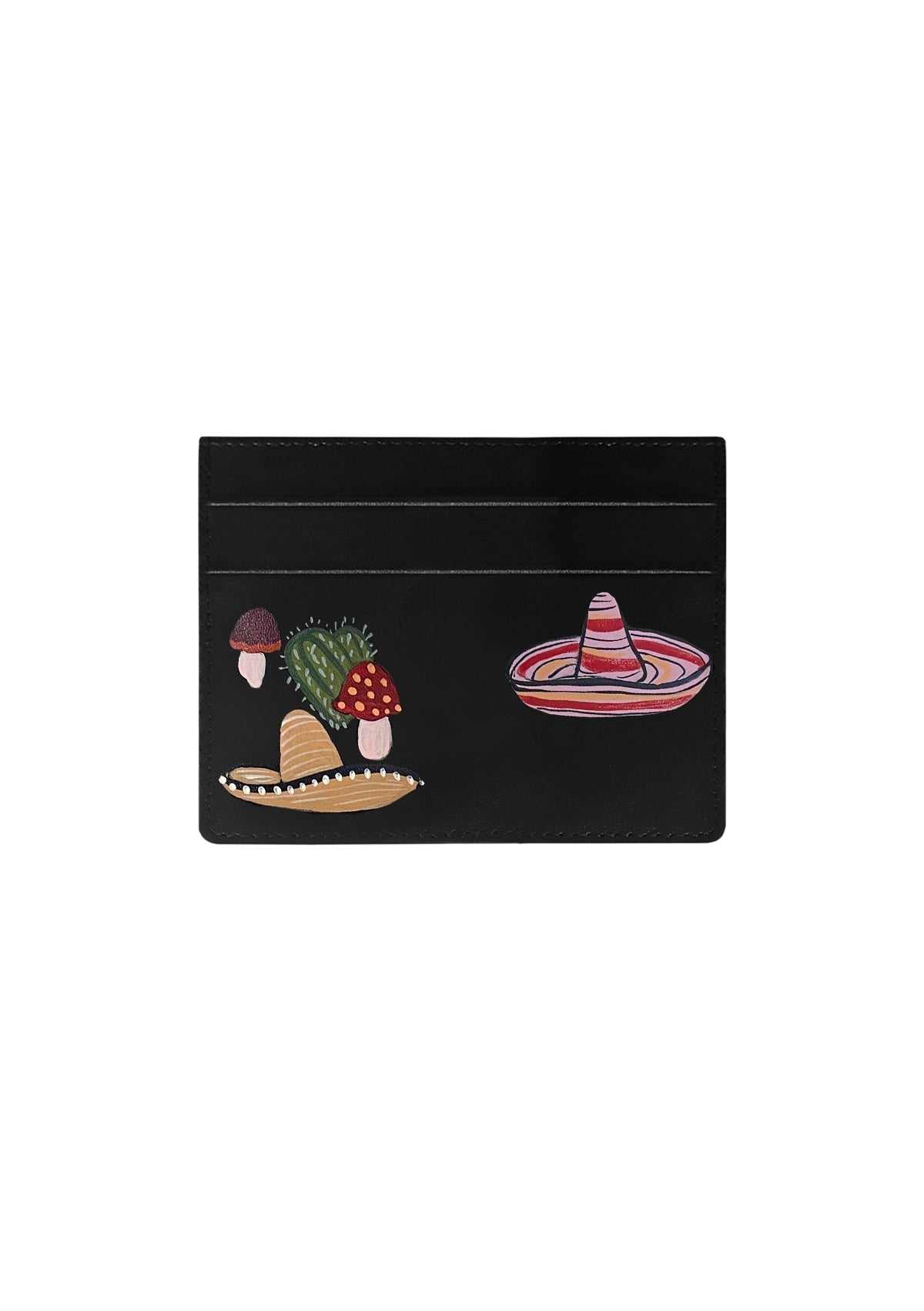Mushroom Black Cardholder - ALEPEL
