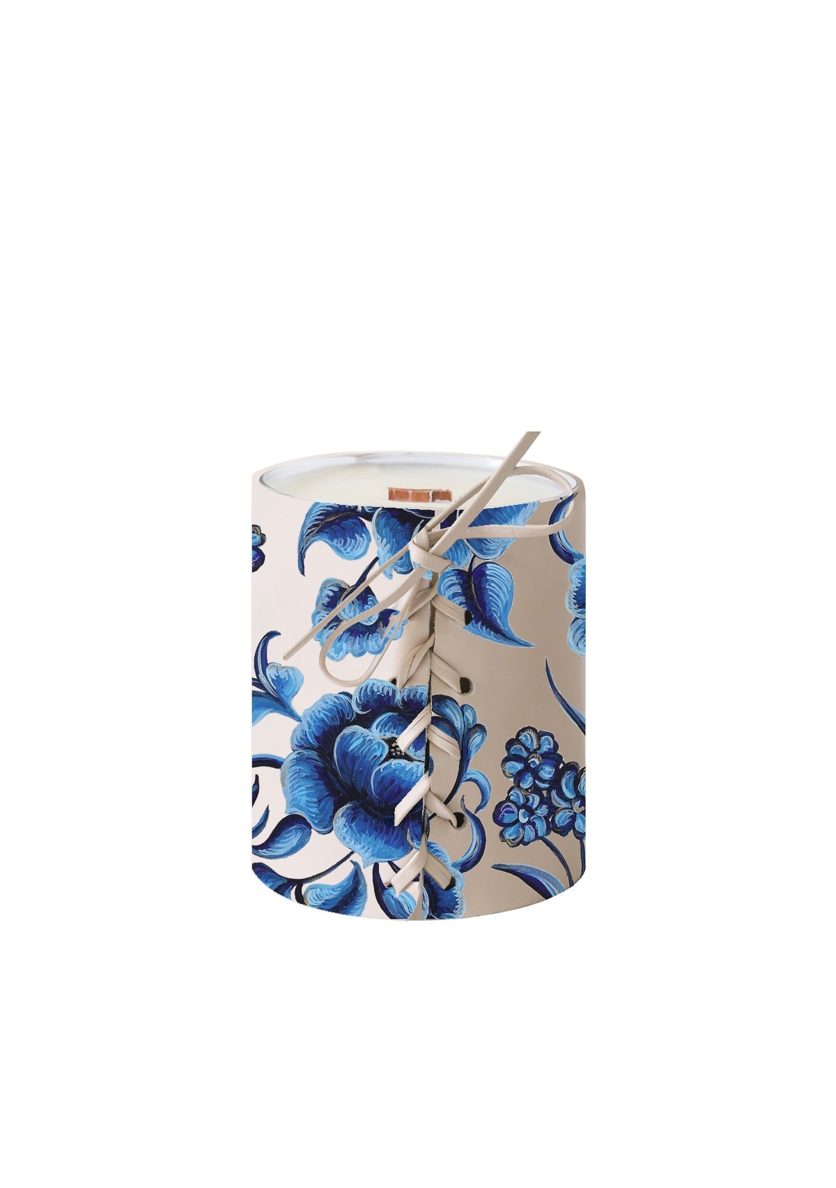 Parisian Flowers Beige Candle - ALEPEL