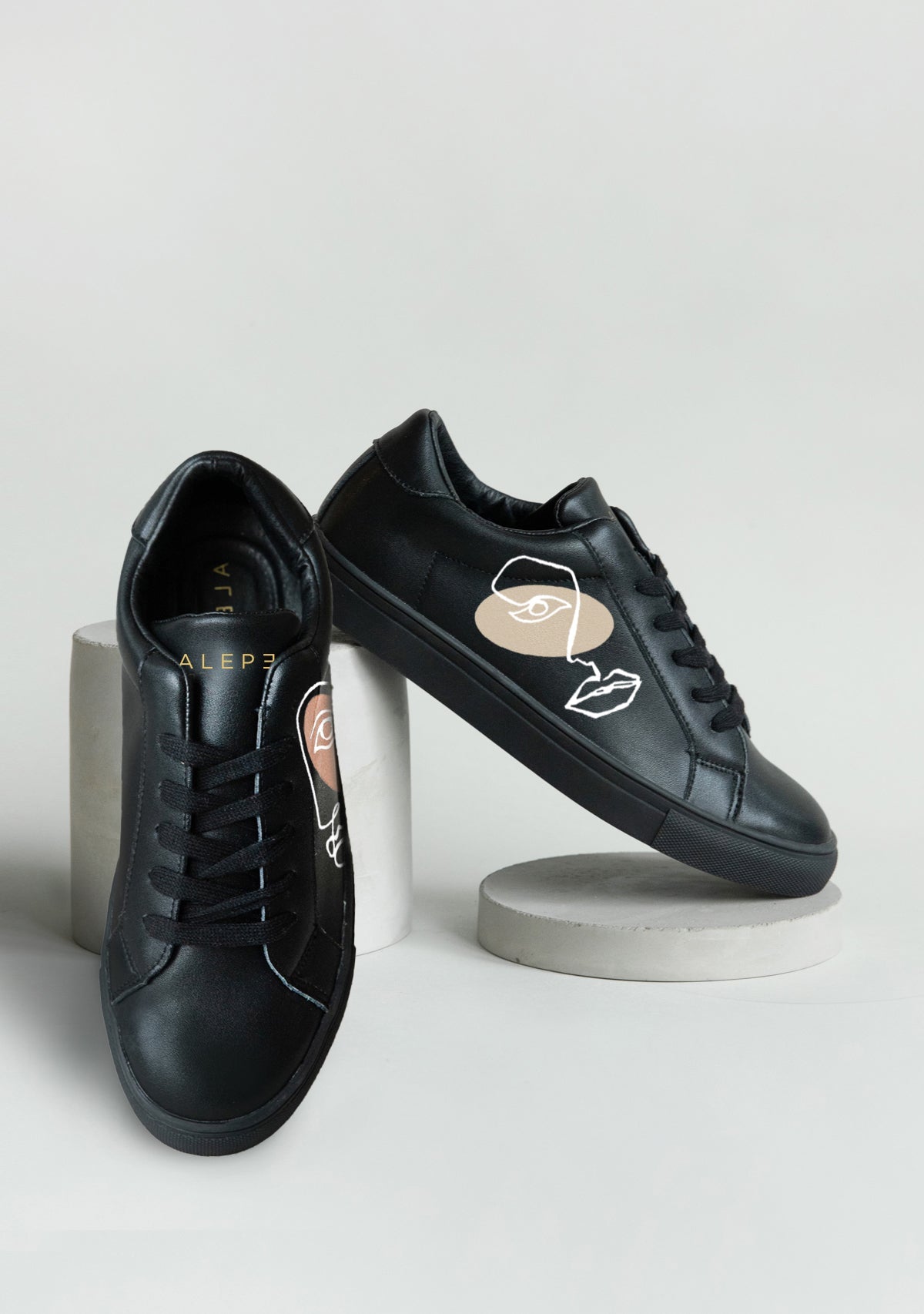Twins Black Sneaker - ALEPEL